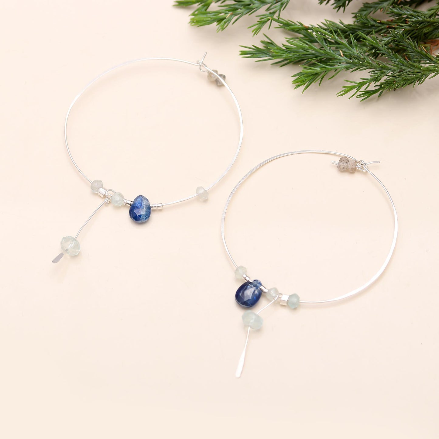 92.5 Silver Single Hoop Earrings