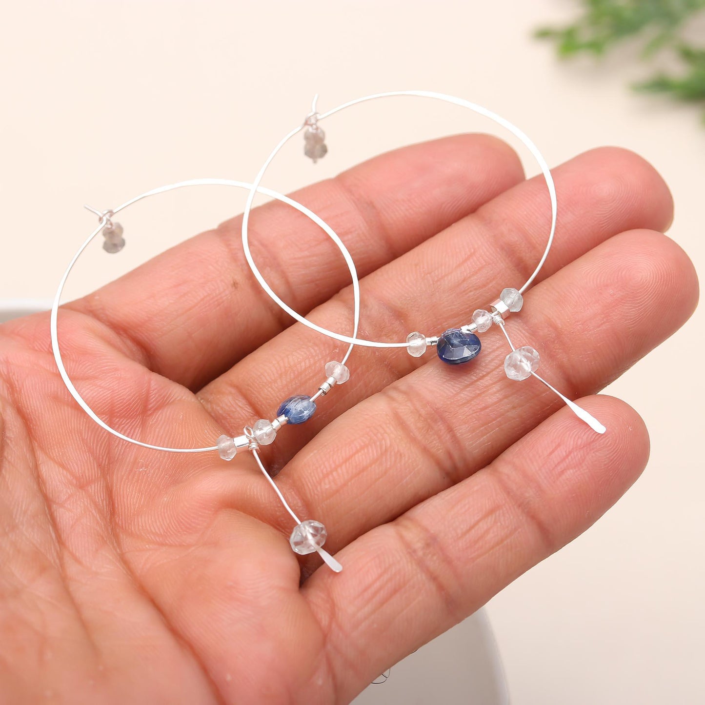 92.5 Silver Single Hoop Earrings