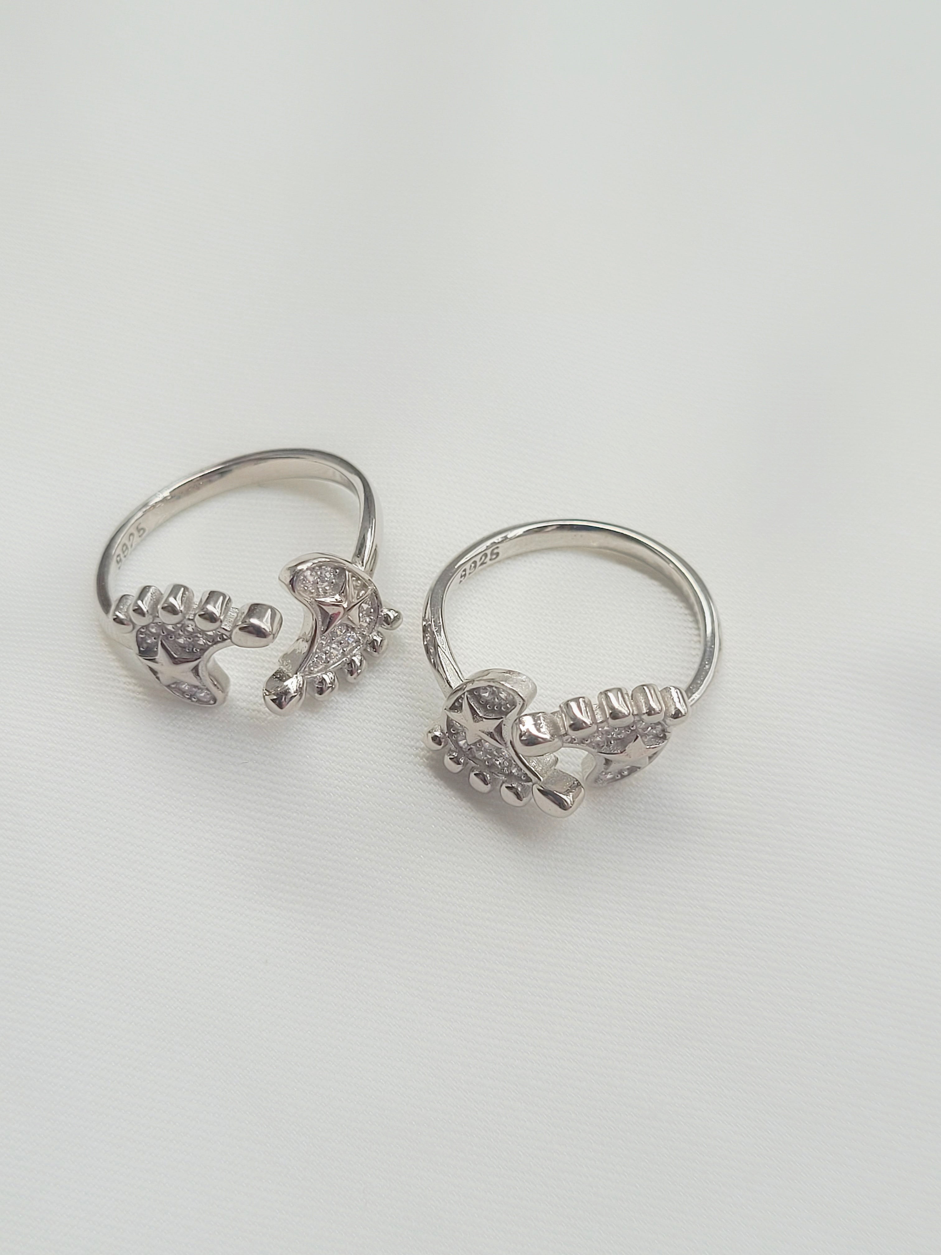 Divya Charan 92.5 Silver Toe Rings - Pair