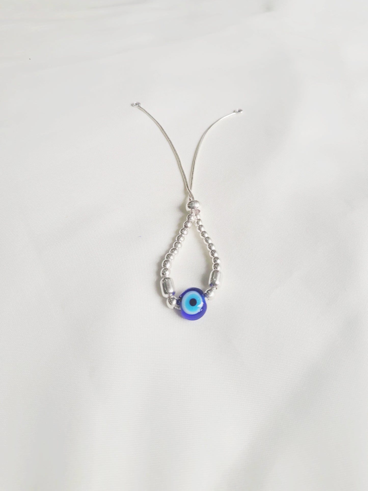 Evil Eye Minimalistic 92.5 Adjustable Bracelet