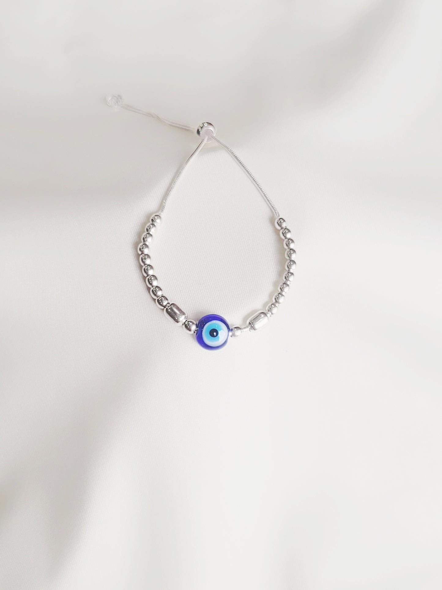 Evil Eye Minimalistic 92.5 Adjustable Bracelet