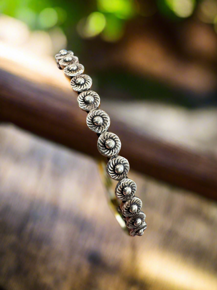 92.5 Silver Antique Design Bangle