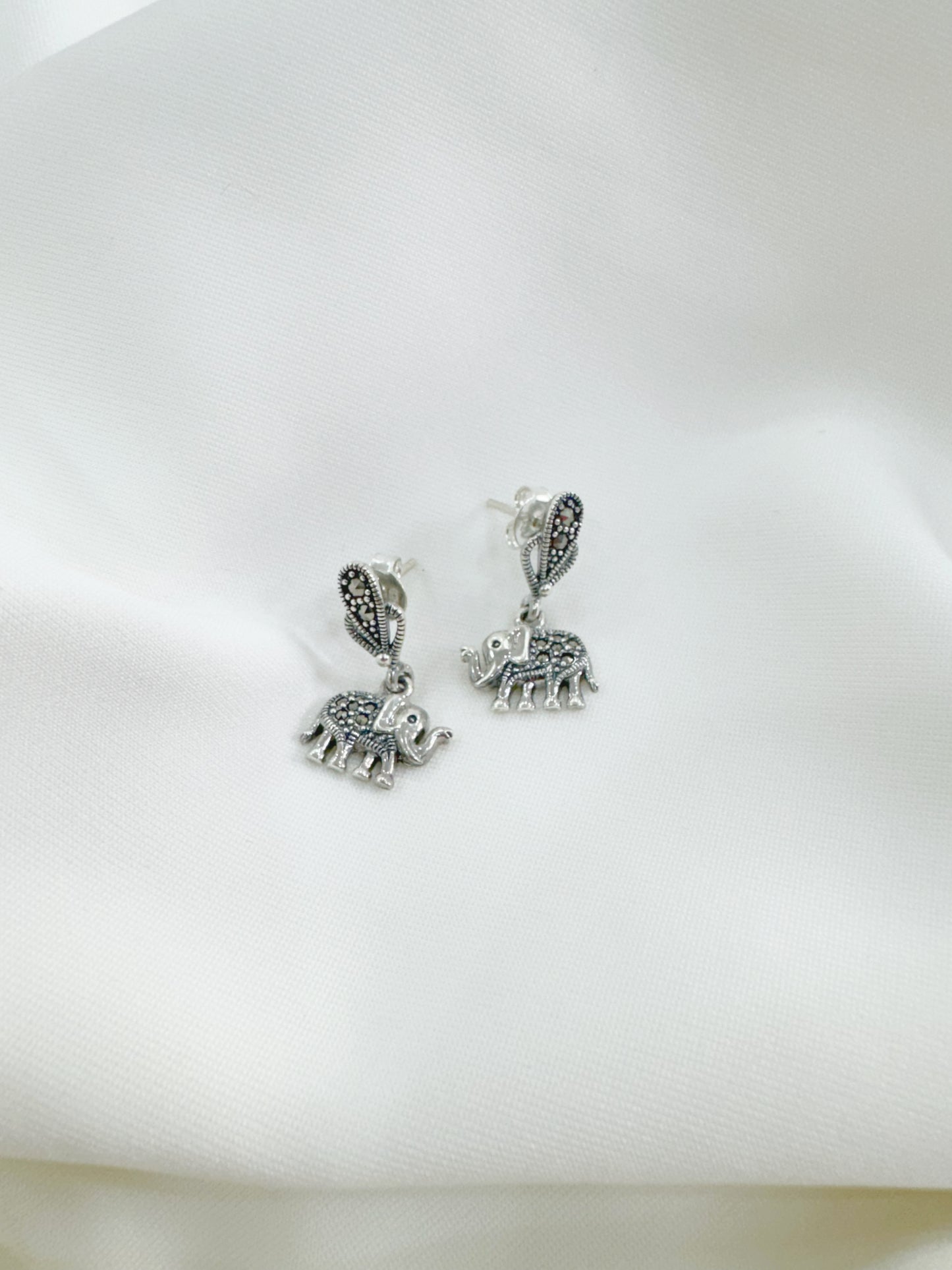 Hasti Marcasite 92.5 Silver Earrings