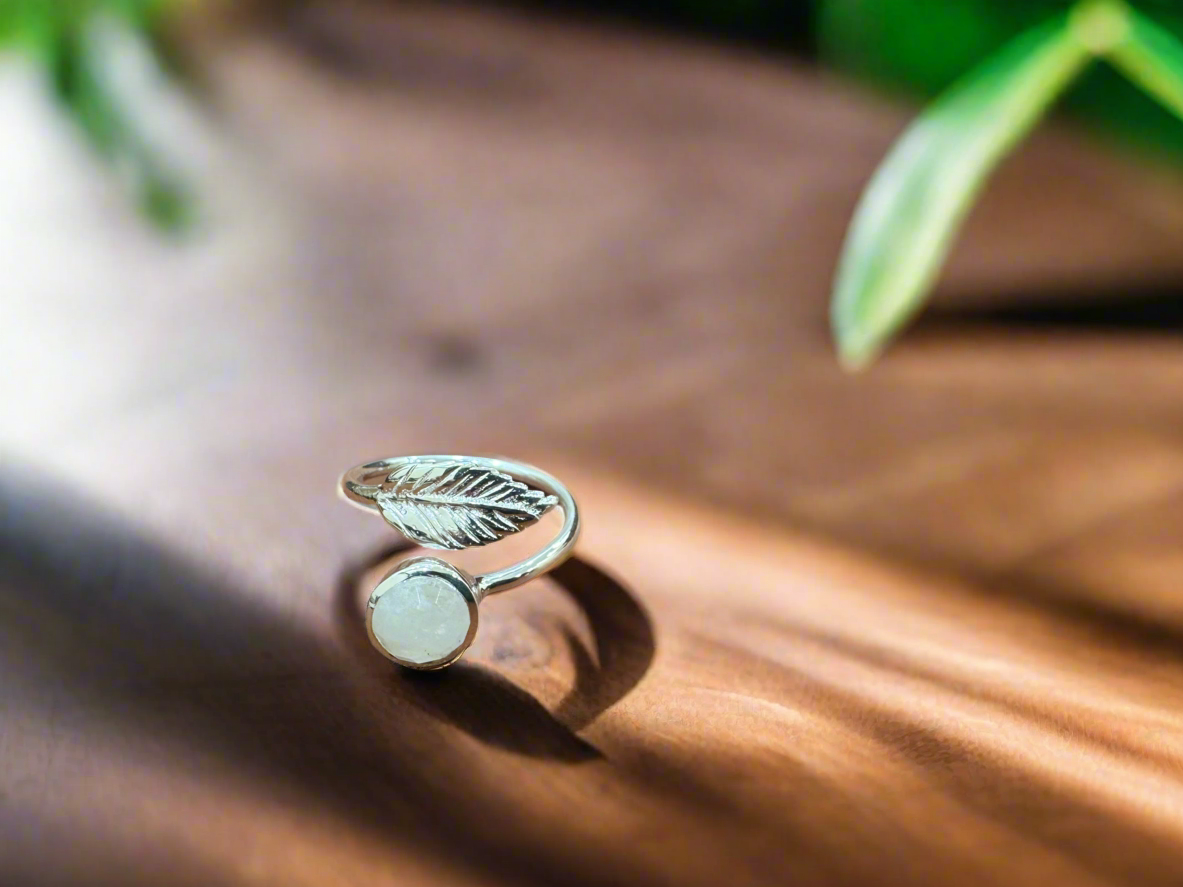 92.5 Silver Stone Open Ring