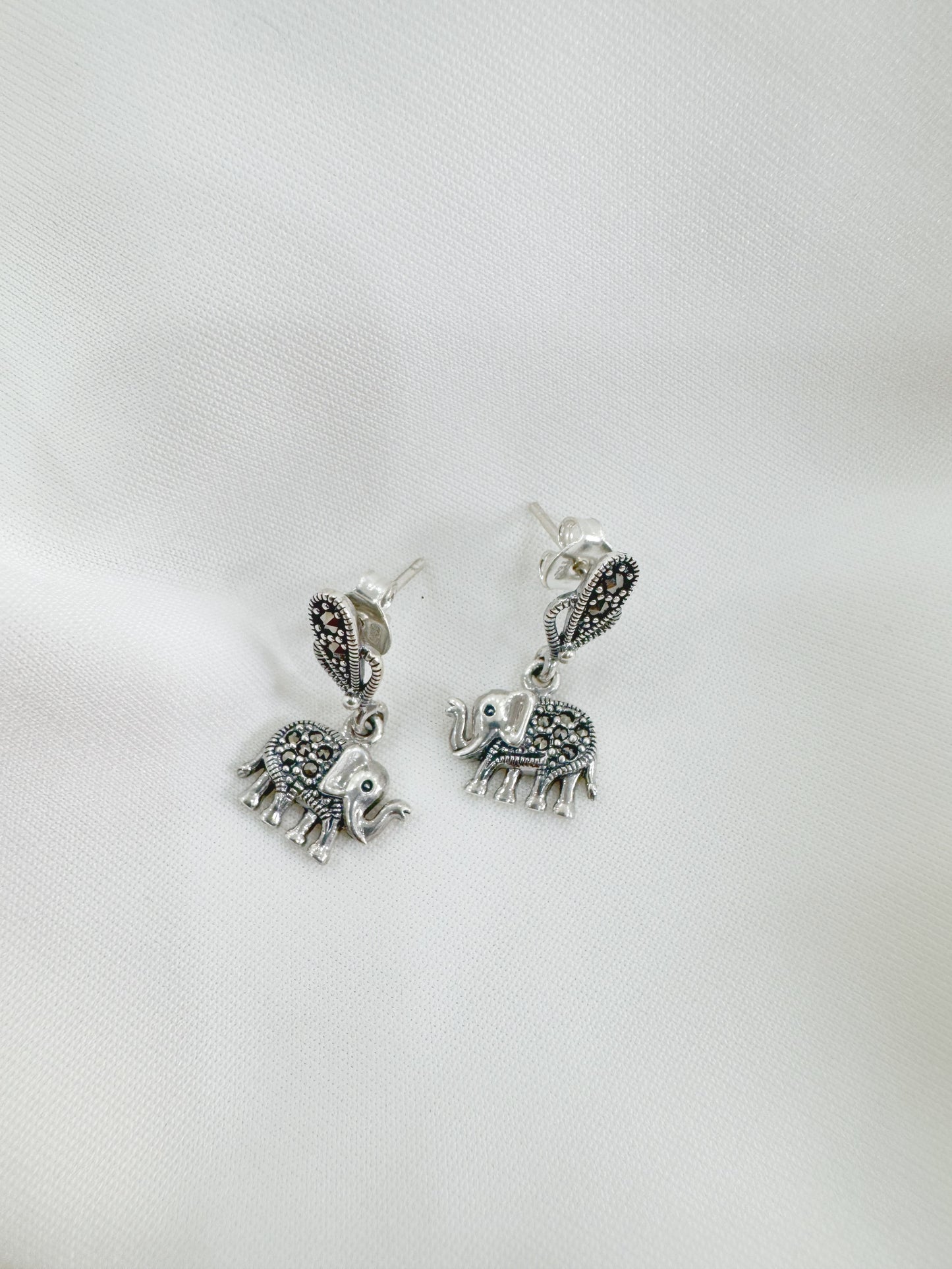 Hasti Marcasite 92.5 Silver Earrings