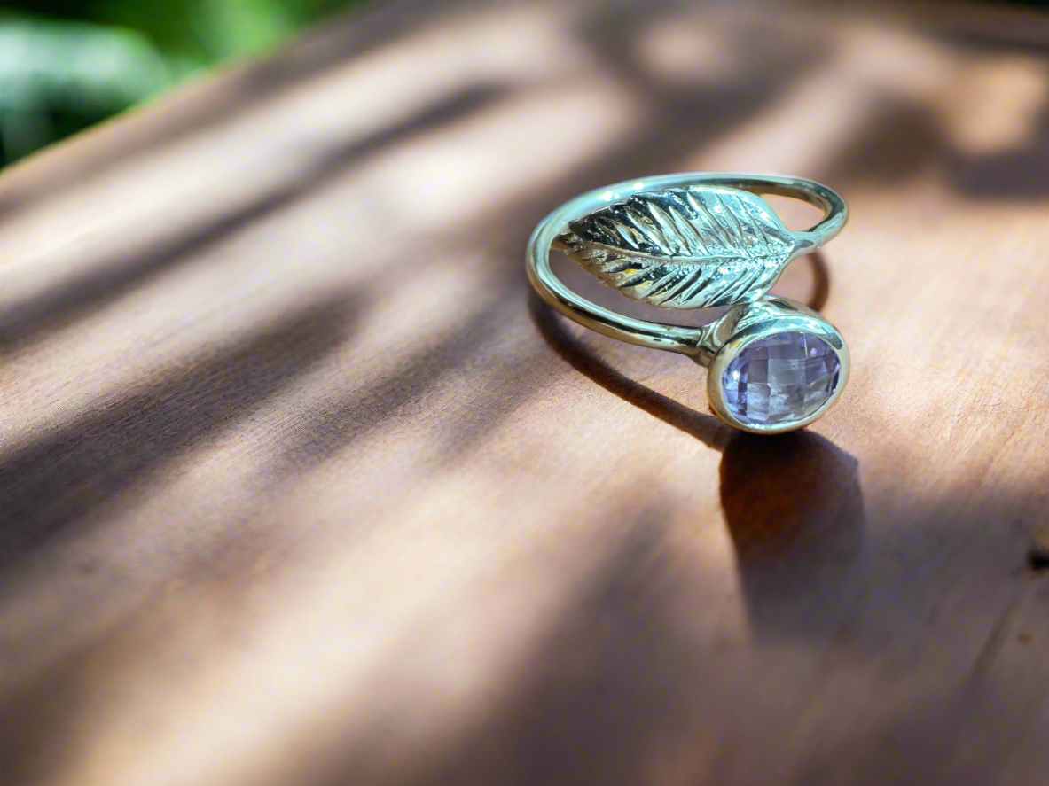 92.5 Silver Stone Open Ring