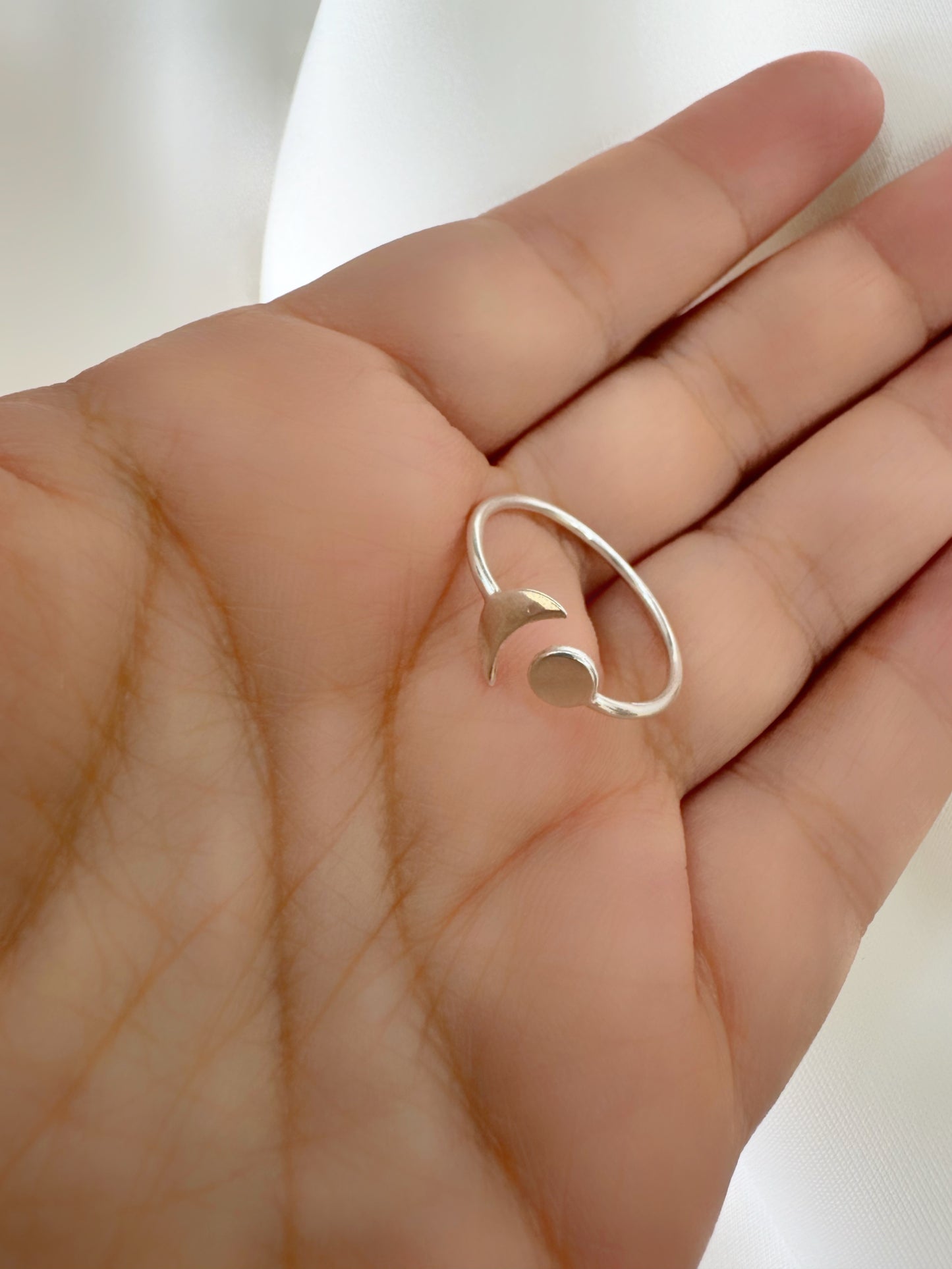The Chandesa Ring - 92.5 Silver Adjustable Minimalistic