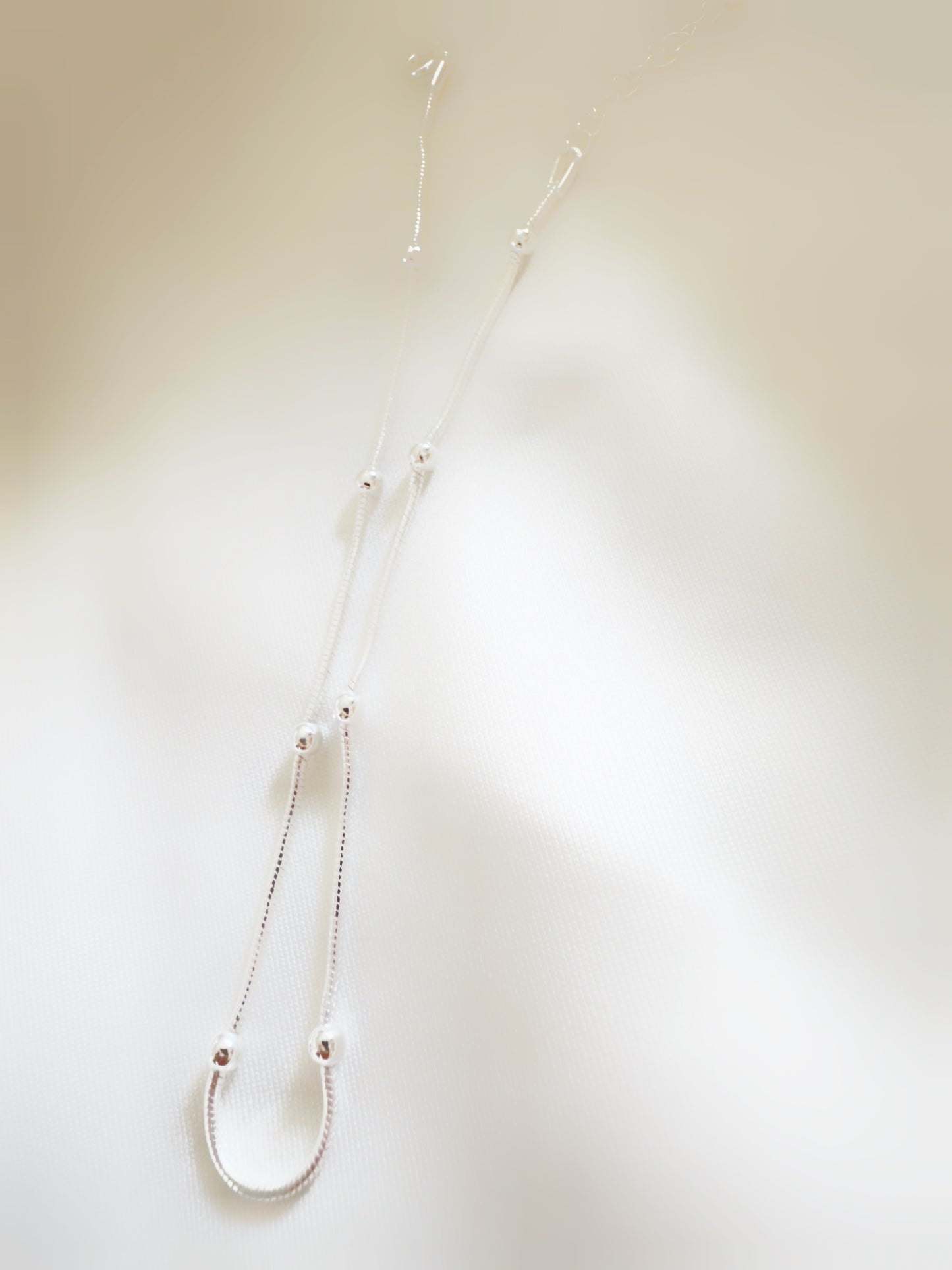 Dew Drop Chain Light Weight 92.5 Silver Anklets