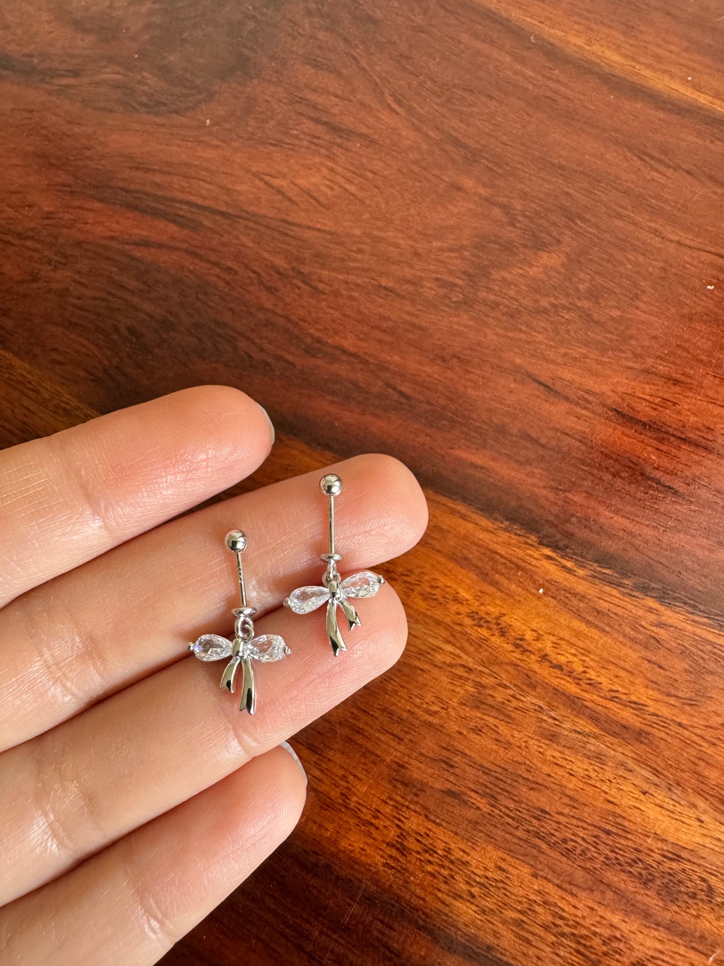 Everyday Bugadi - Bow Helix Earrings - 92.5 Silver