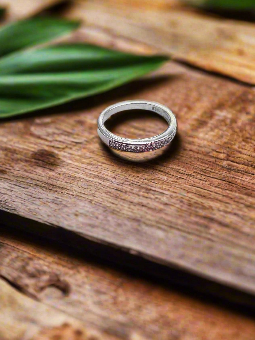 Starlit Crown Band 92.5 Silver Ring