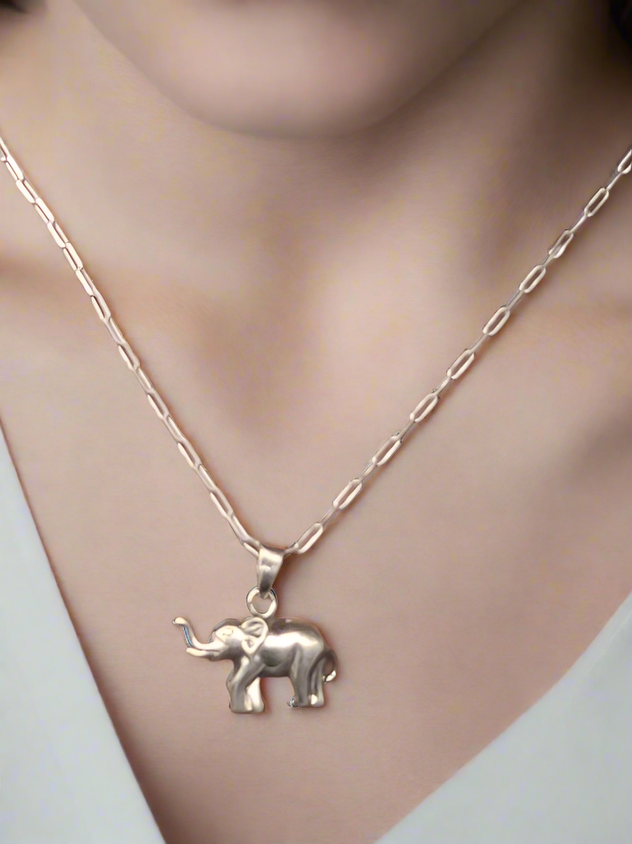 Tusker Charm 92.5 Silver Pendant (Without Chain) - Handcrafted