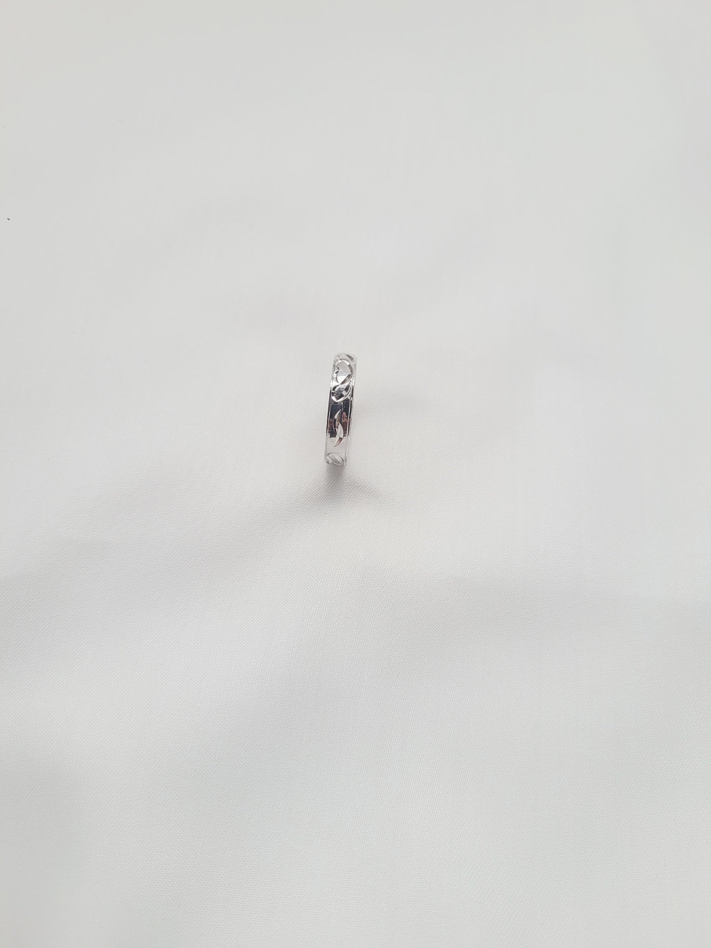 Vine Leaf Band 92.5 Silver Ring
