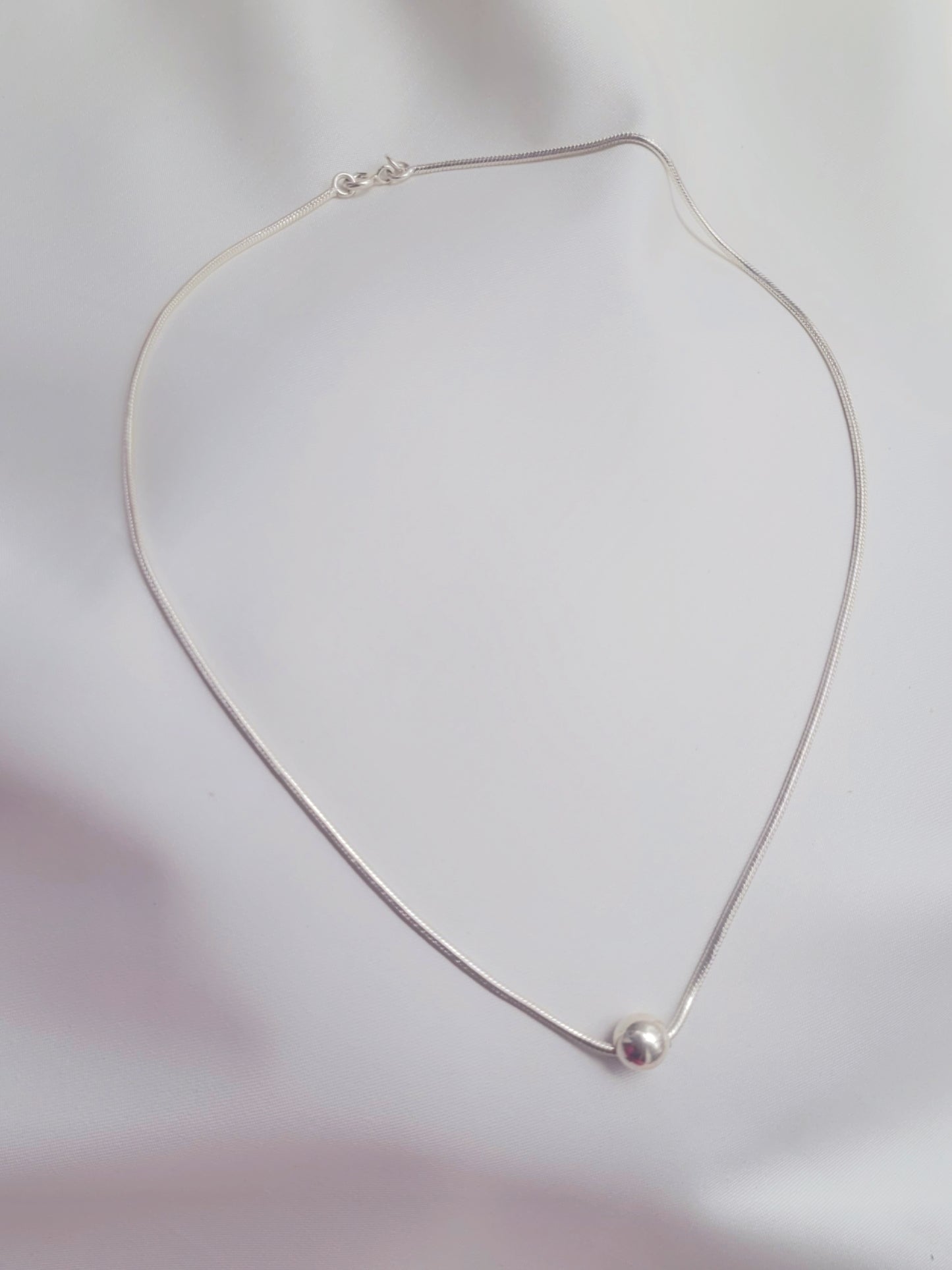 Pure Glow 92.5 Silver Pendant Handcrafted Necklace