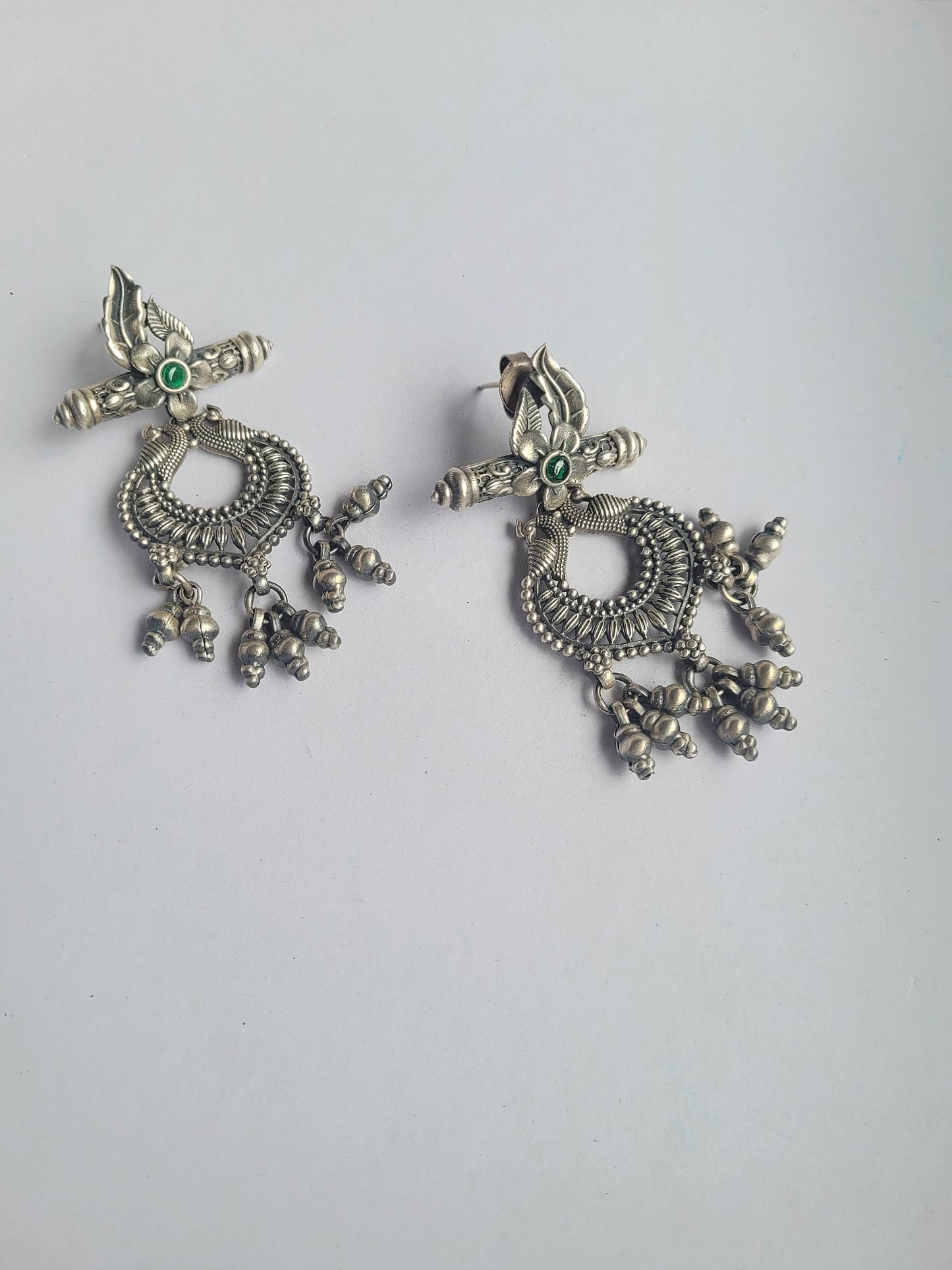 Morliya Raag 92.5 Silver Temple Earrings