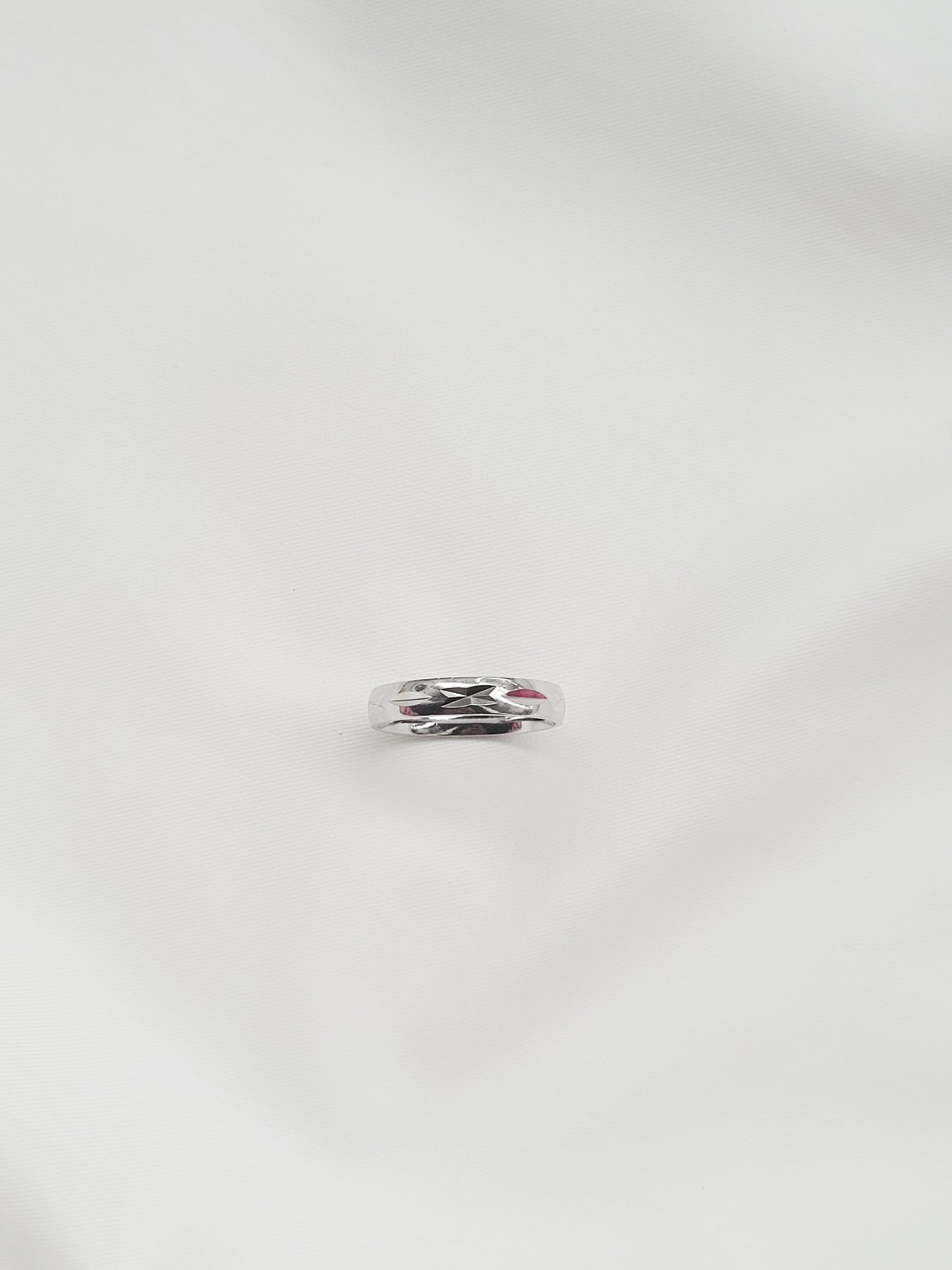 Mystic Line Band 92.5 Silver Men's Ring