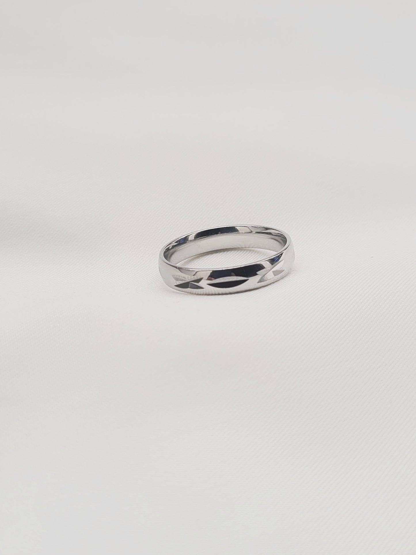 Mystic Line Band 92.5 Silver Men's Ring