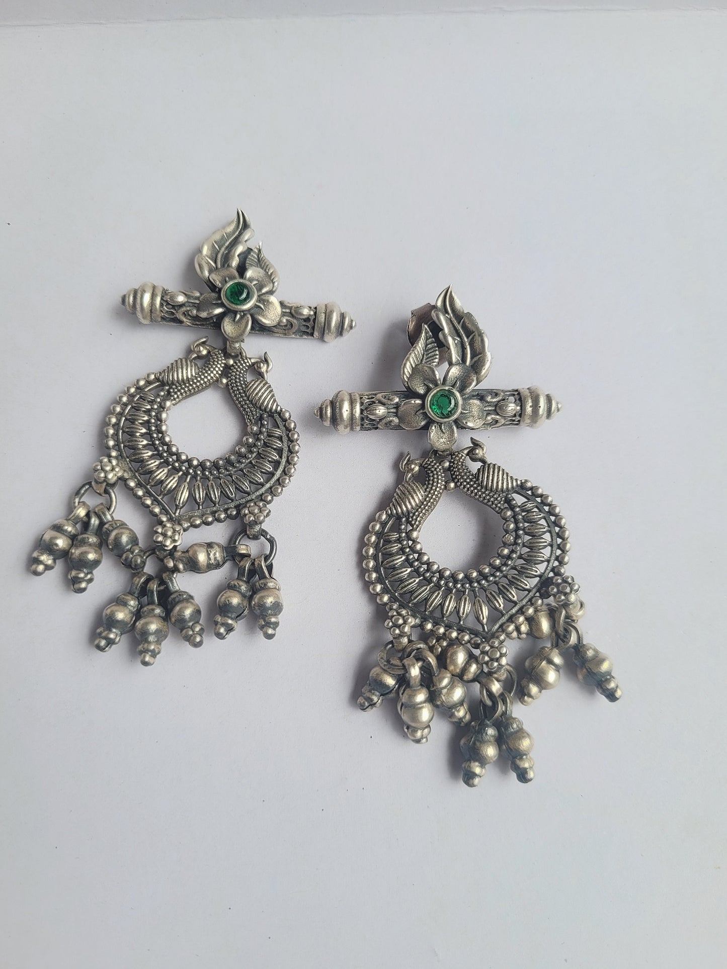 Morliya Raag 92.5 Silver Temple Earrings