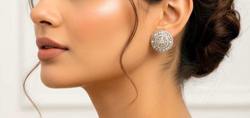 Hallmarked 925 Sterling Silver White Pearl Classic Hanging Earrings – Chandesa