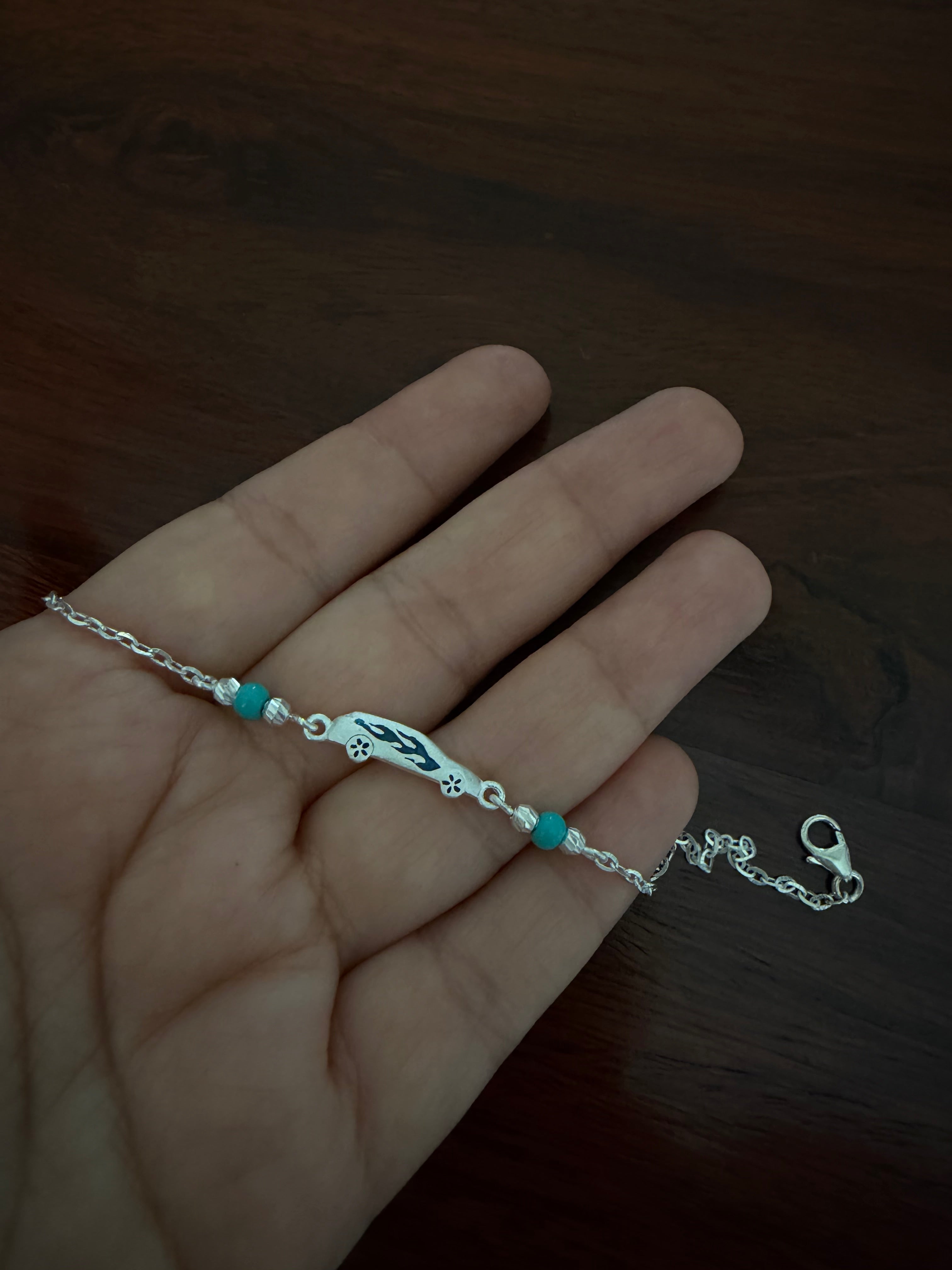 Sports Car Bracelet Rakhi - 925 Silver