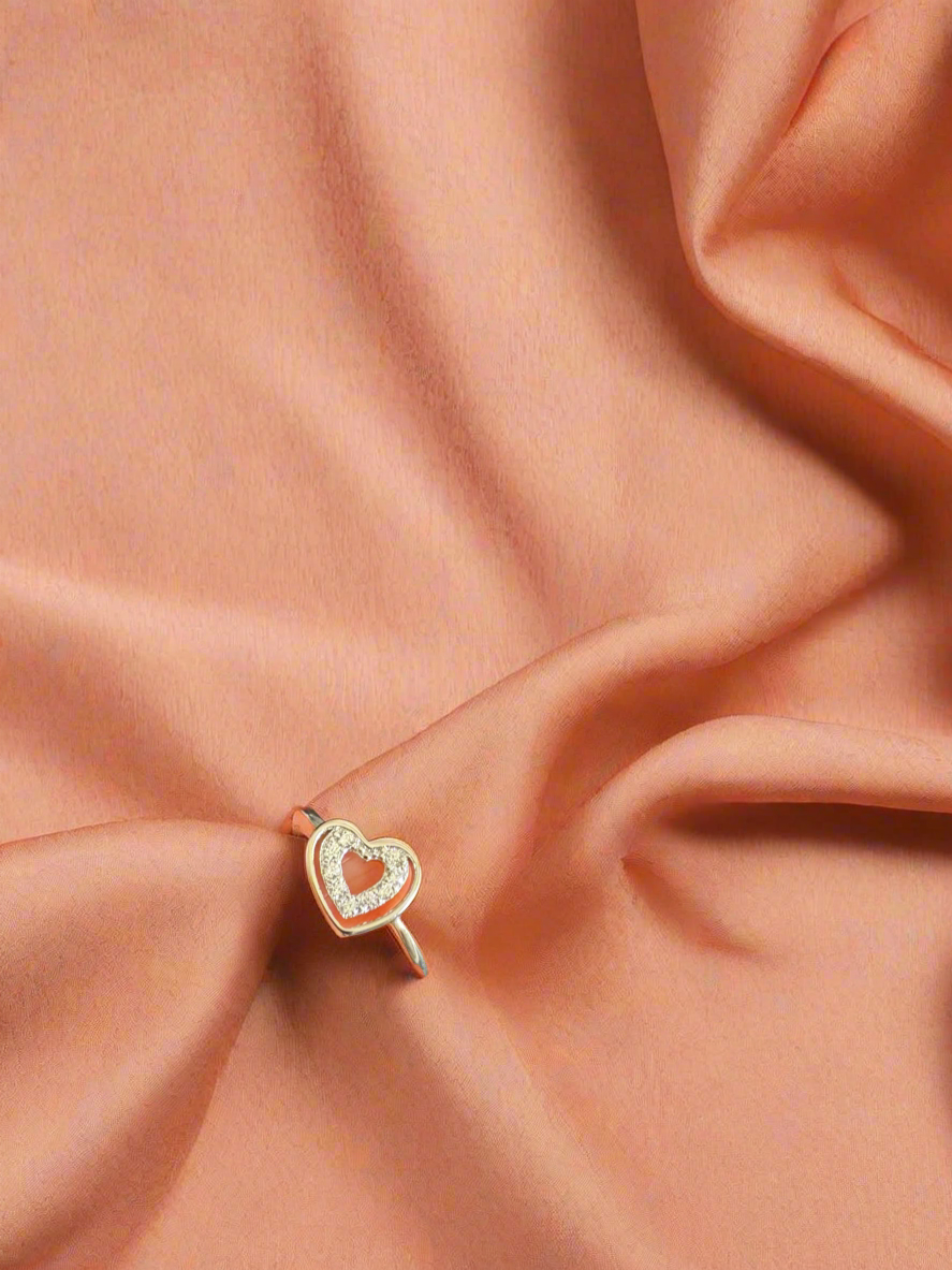 92.5 Silver Heart Minimalistic Ring