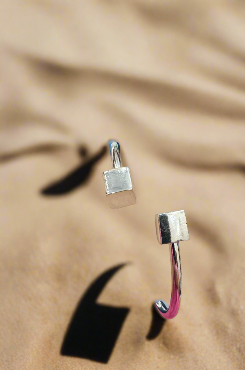 92.5 Silver Cubes Bracelet