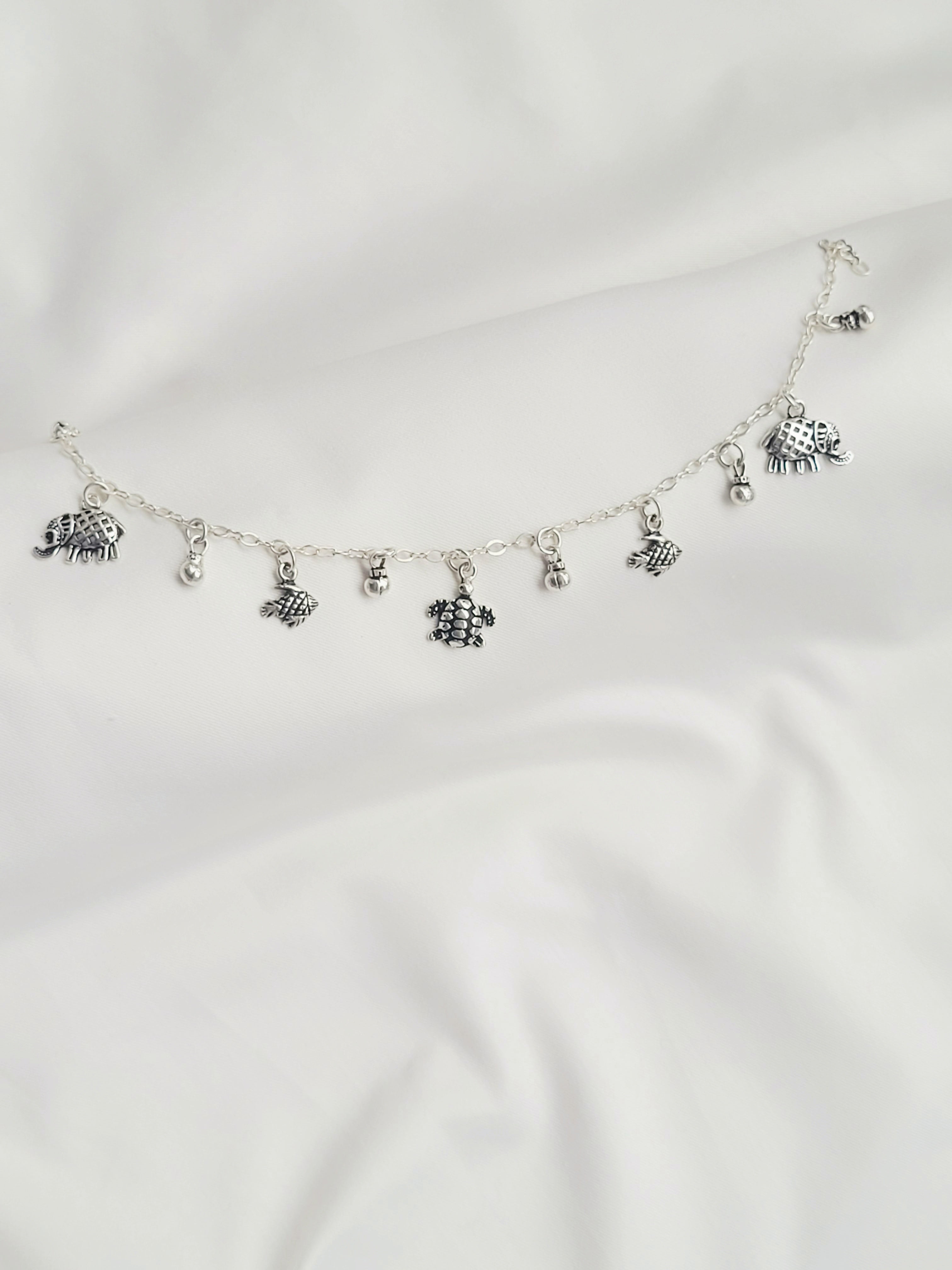Sagarika – Animal Charm Bracelet 92.5 Silver