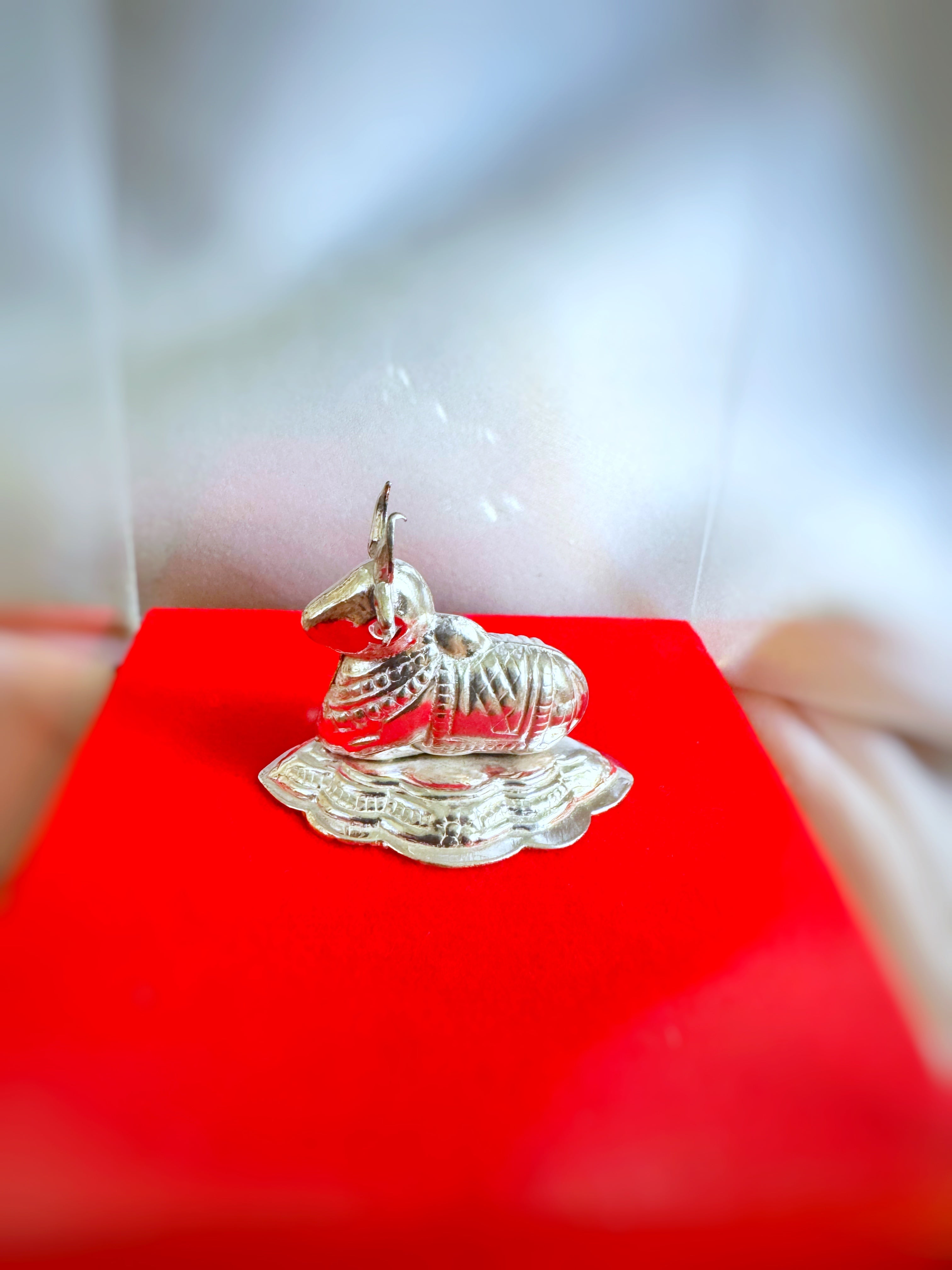 Sacred Nandi – The Divine Guardian of Shiva (500 Silver)