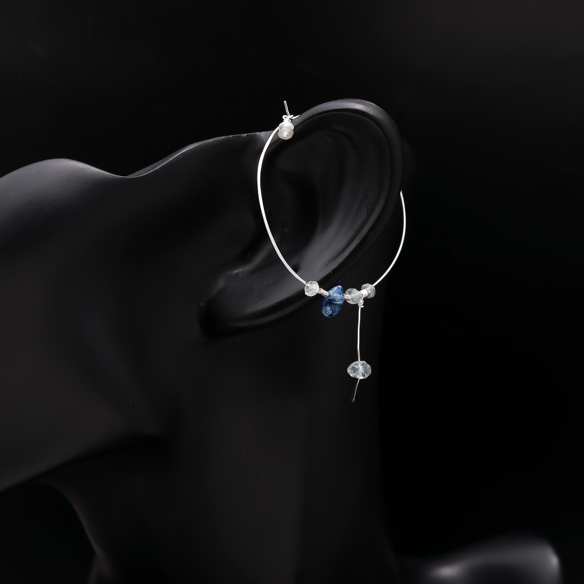 92.5 Silver Single Hoop Earrings