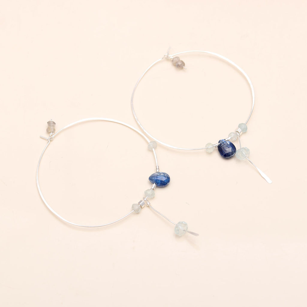 92.5 Silver Single Hoop Earrings