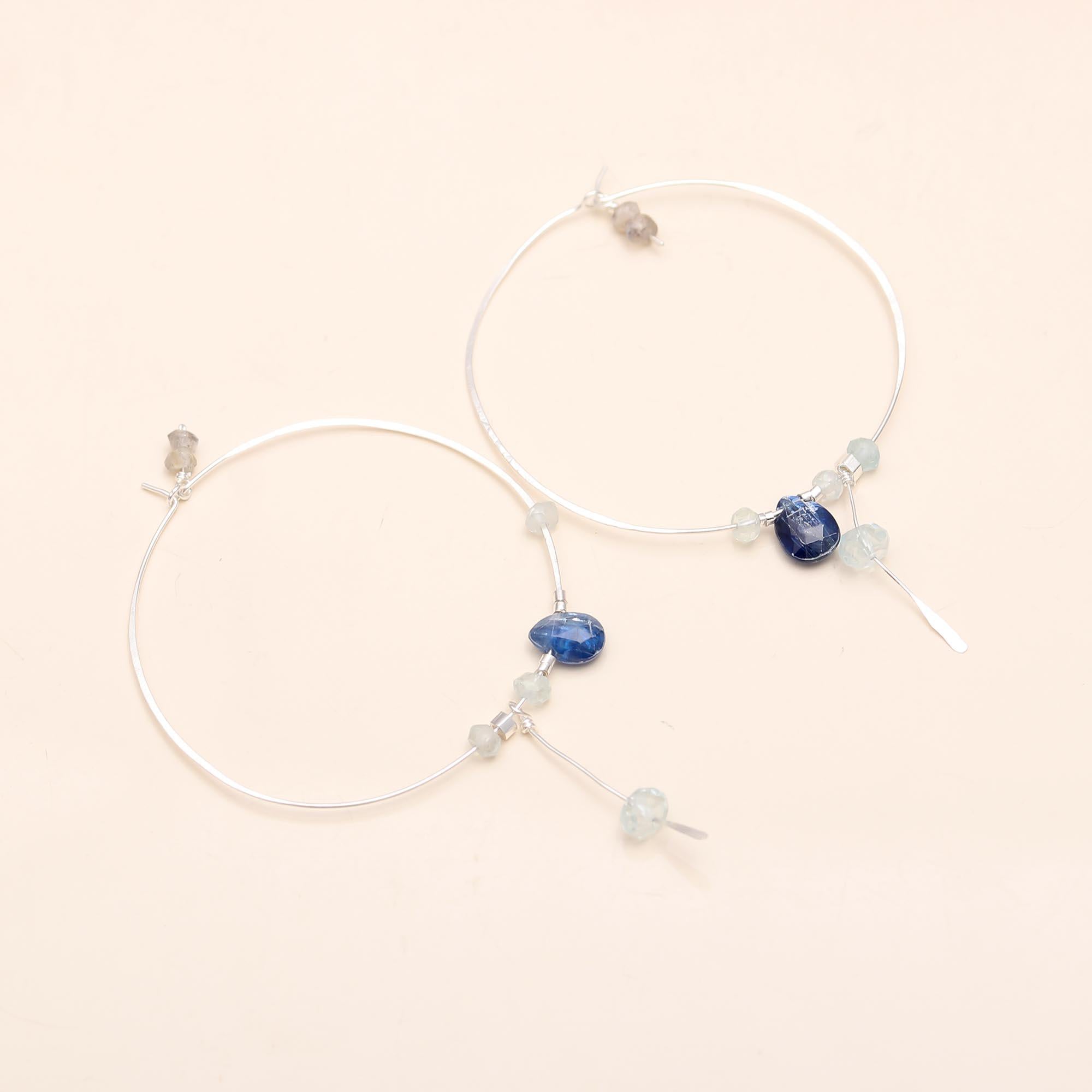 92.5 Silver Single Hoop Earrings