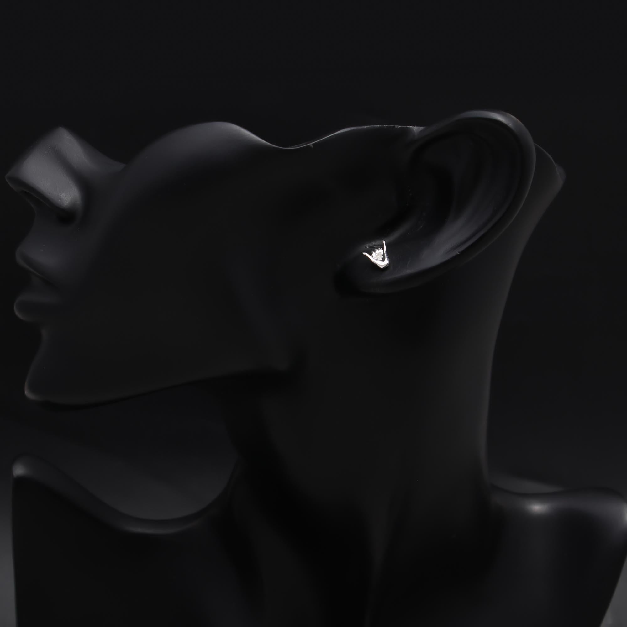 92.5 Silver Yo Stud Earrings