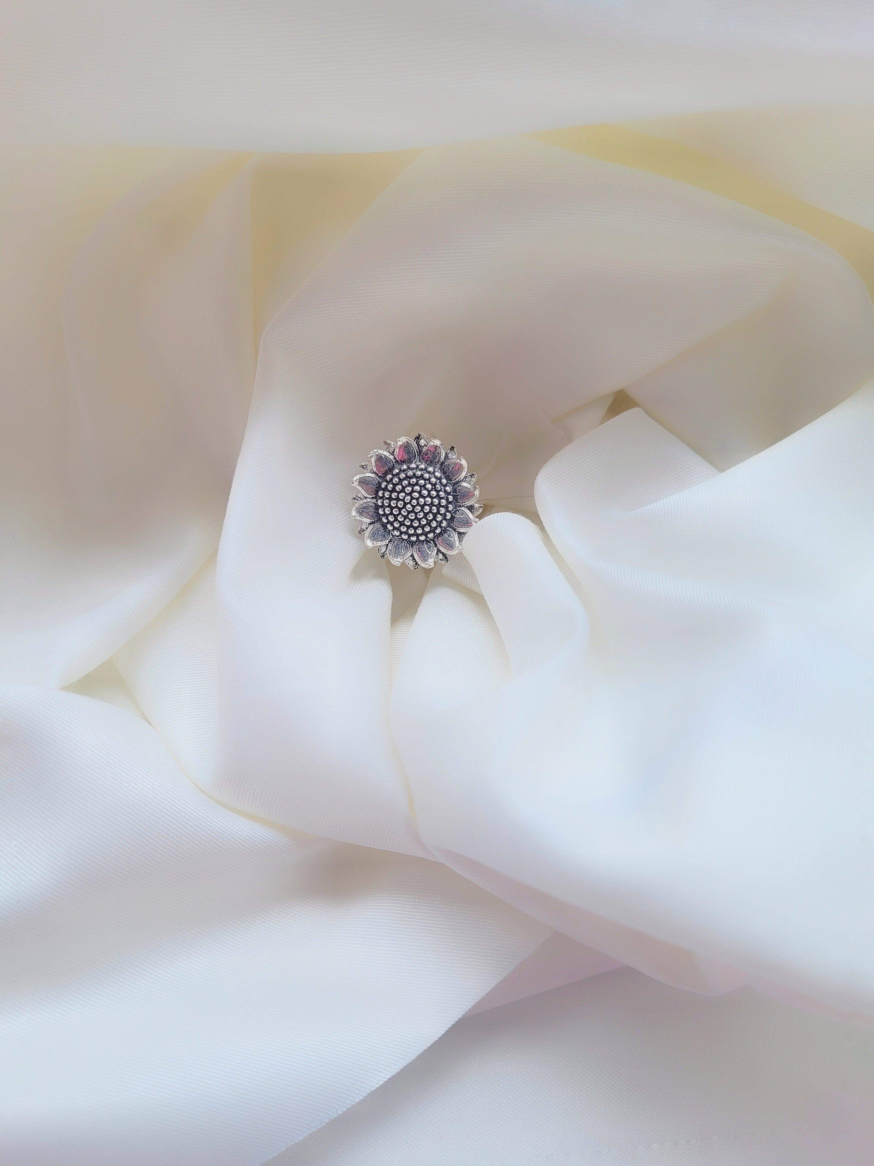 The Sunshine Silver Bloom 92.5 Silver Handcrafted Ring