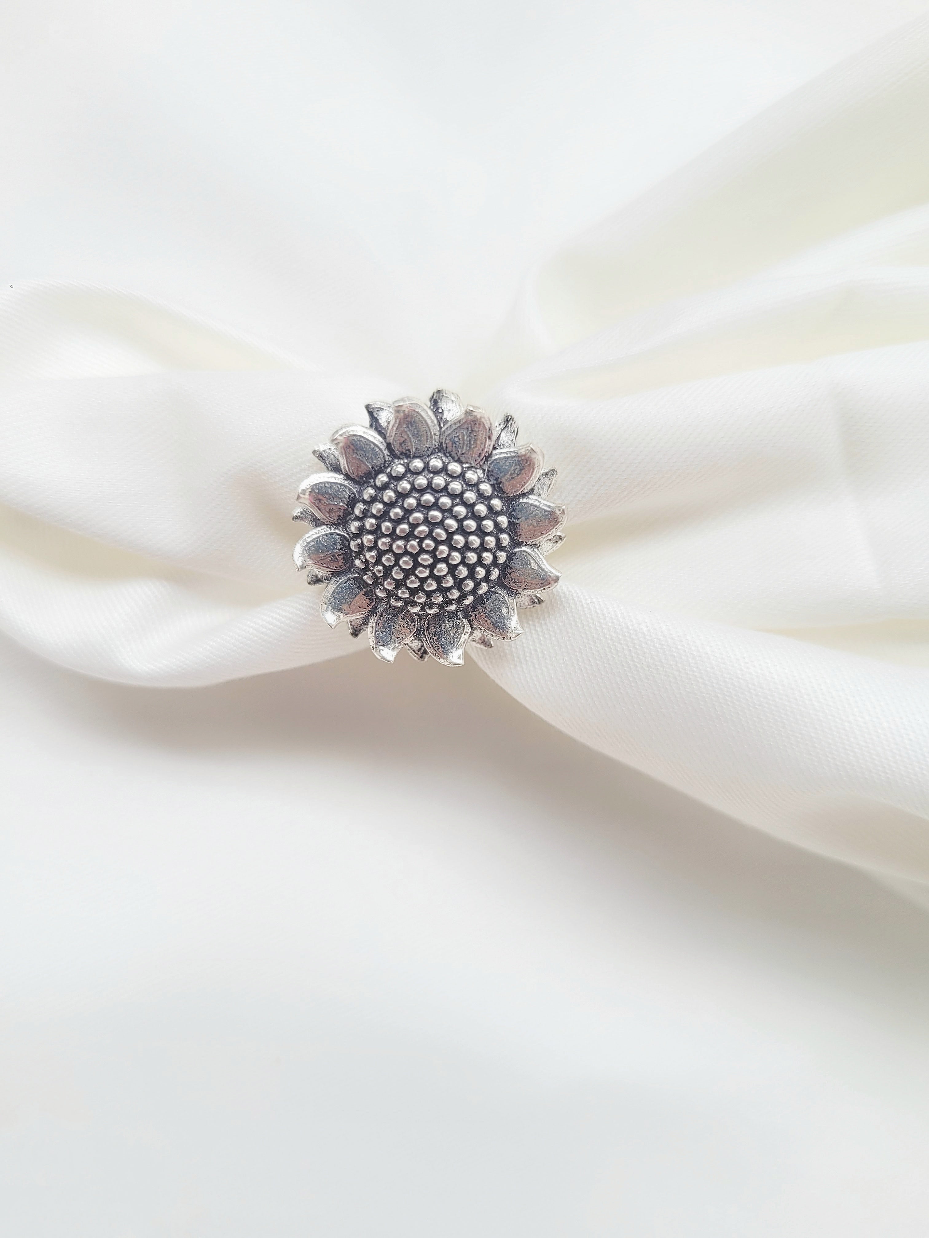 The Sunshine Silver Bloom 92.5 Silver Handcrafted Ring
