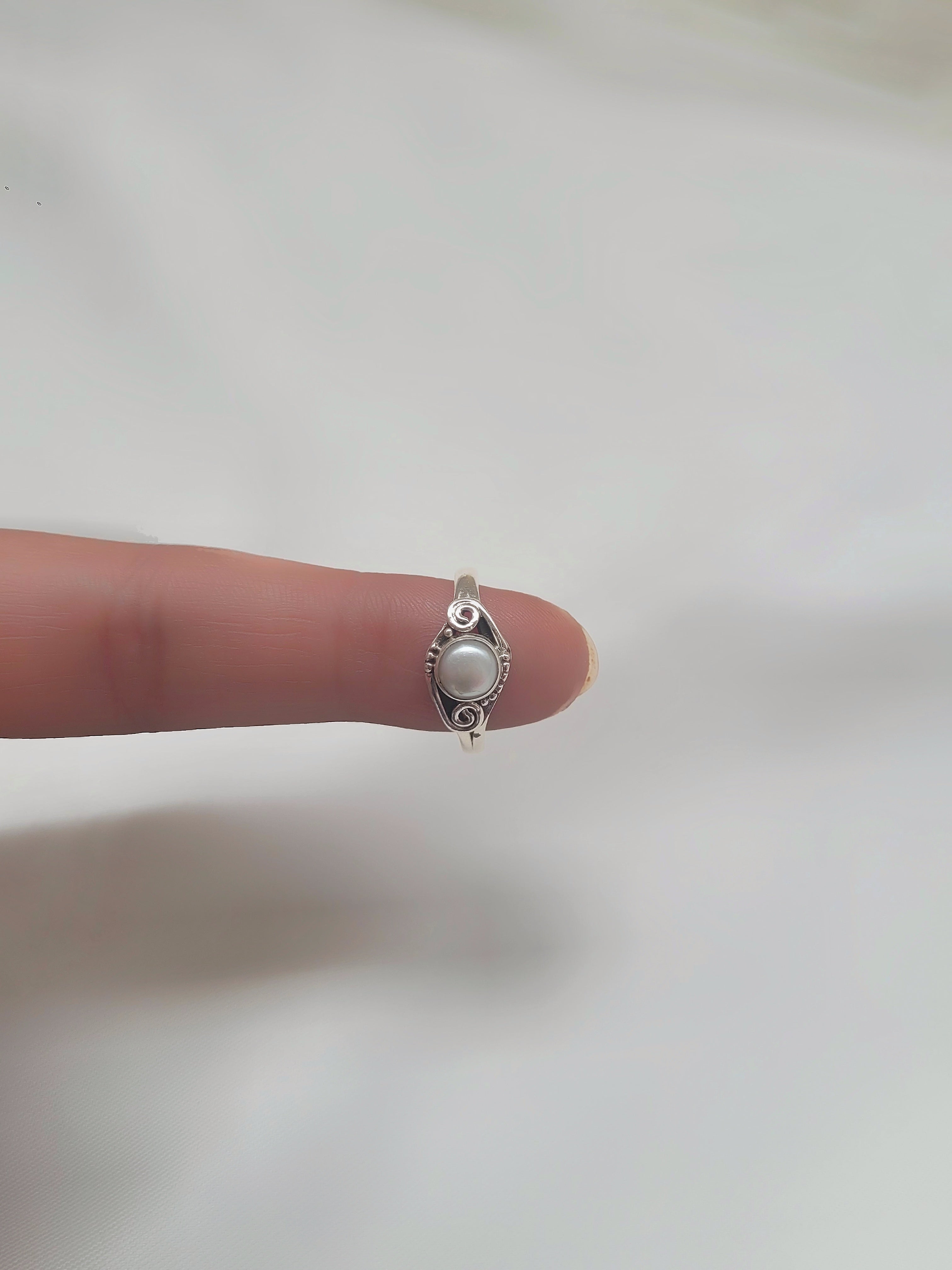 Moonlit Whisper 92.5 Silver Handcrafted Ring