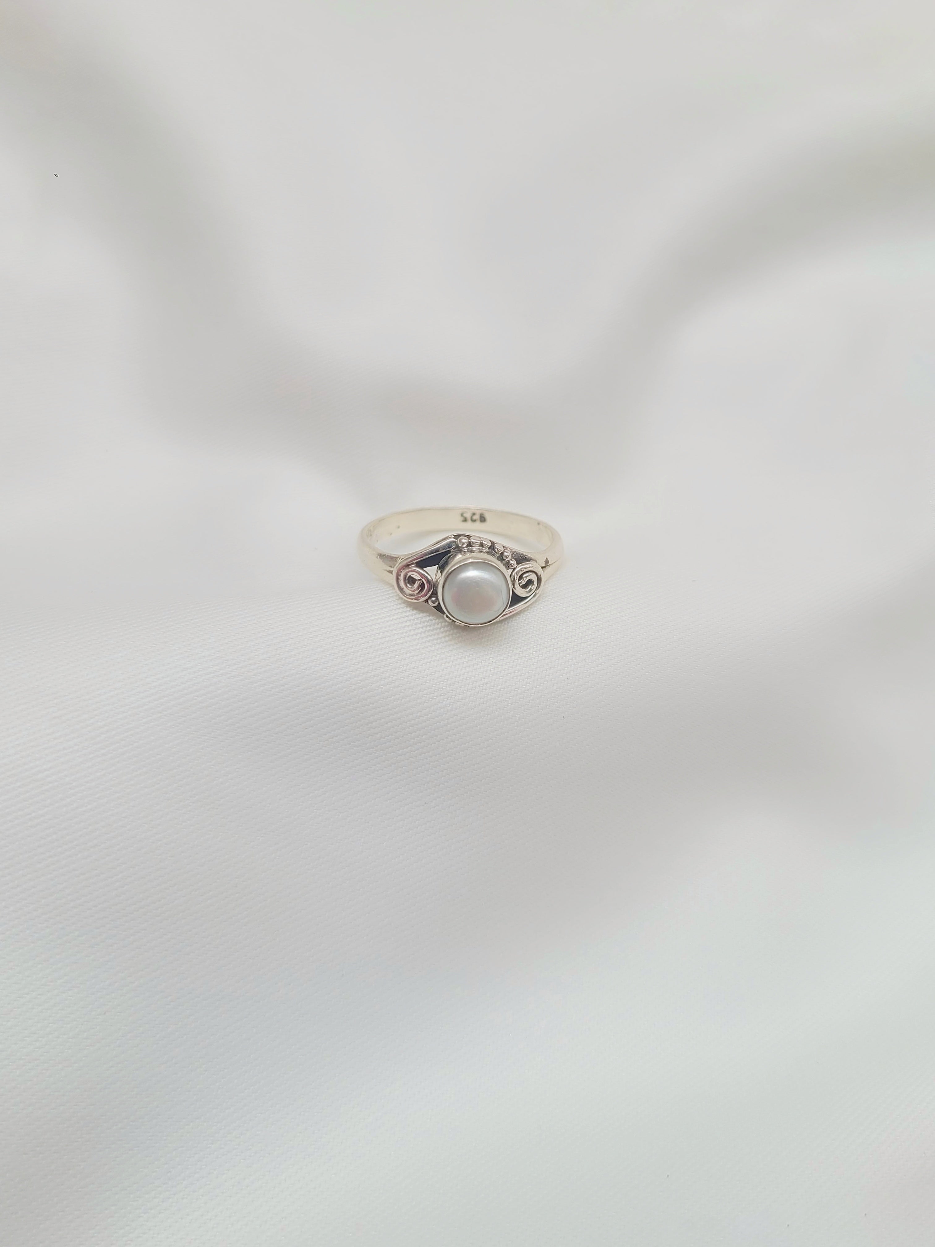 Moonlit Whisper 92.5 Silver Handcrafted Ring