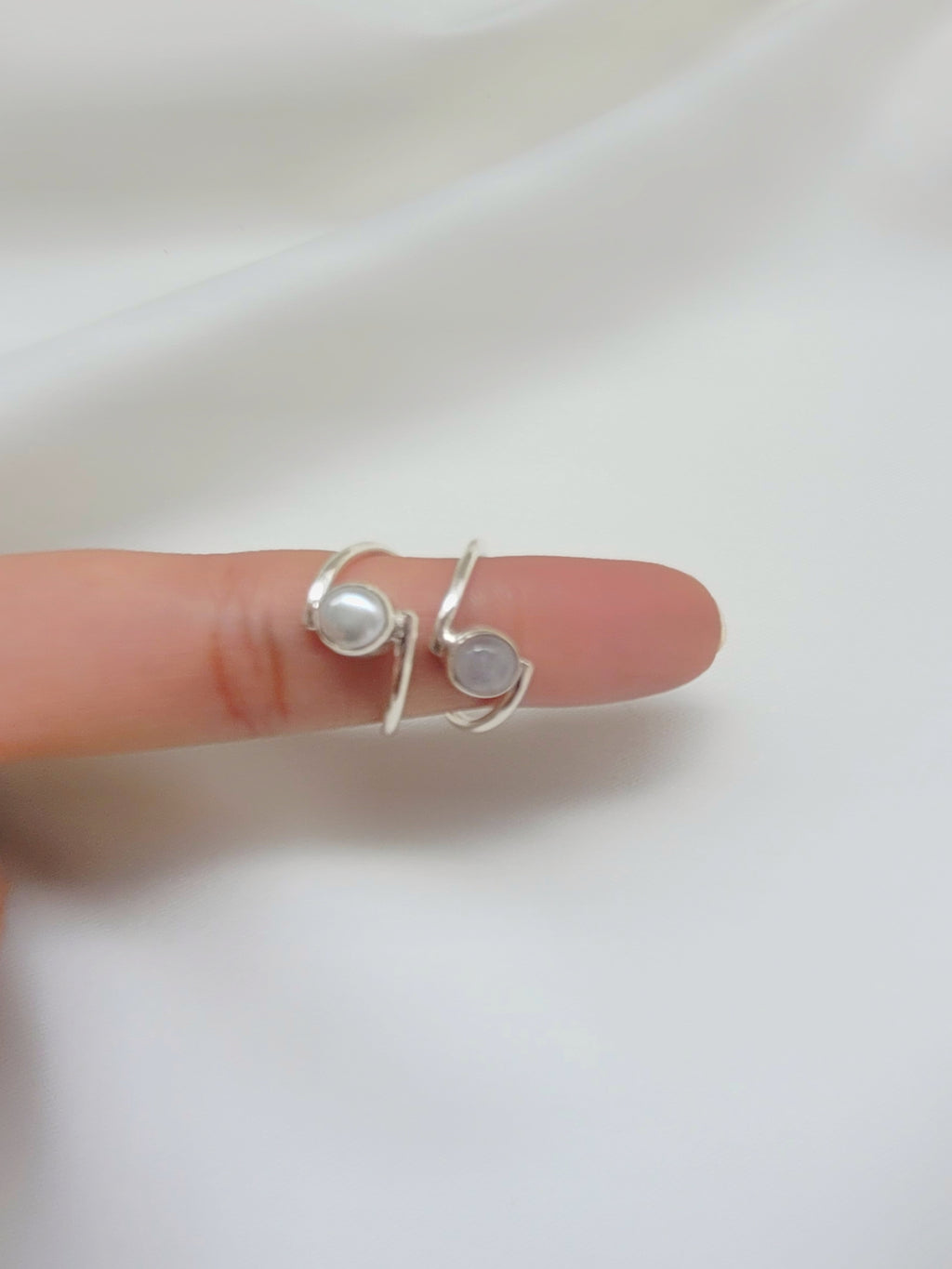 Lunar Duo Wrap Adjustable 92.5 Silver Handcrafted Ring