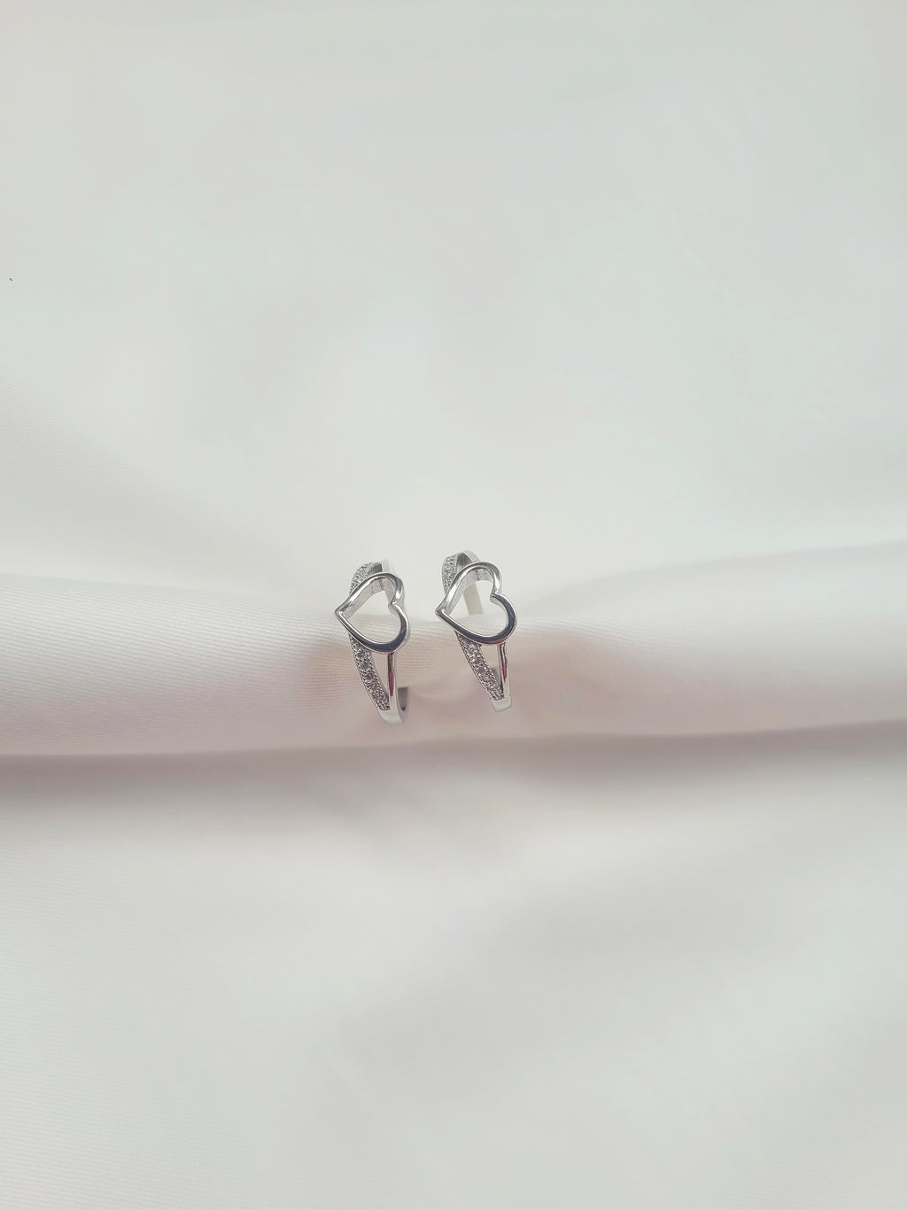 Eternal Heart 92.5 Silver Toe Rings - Pair