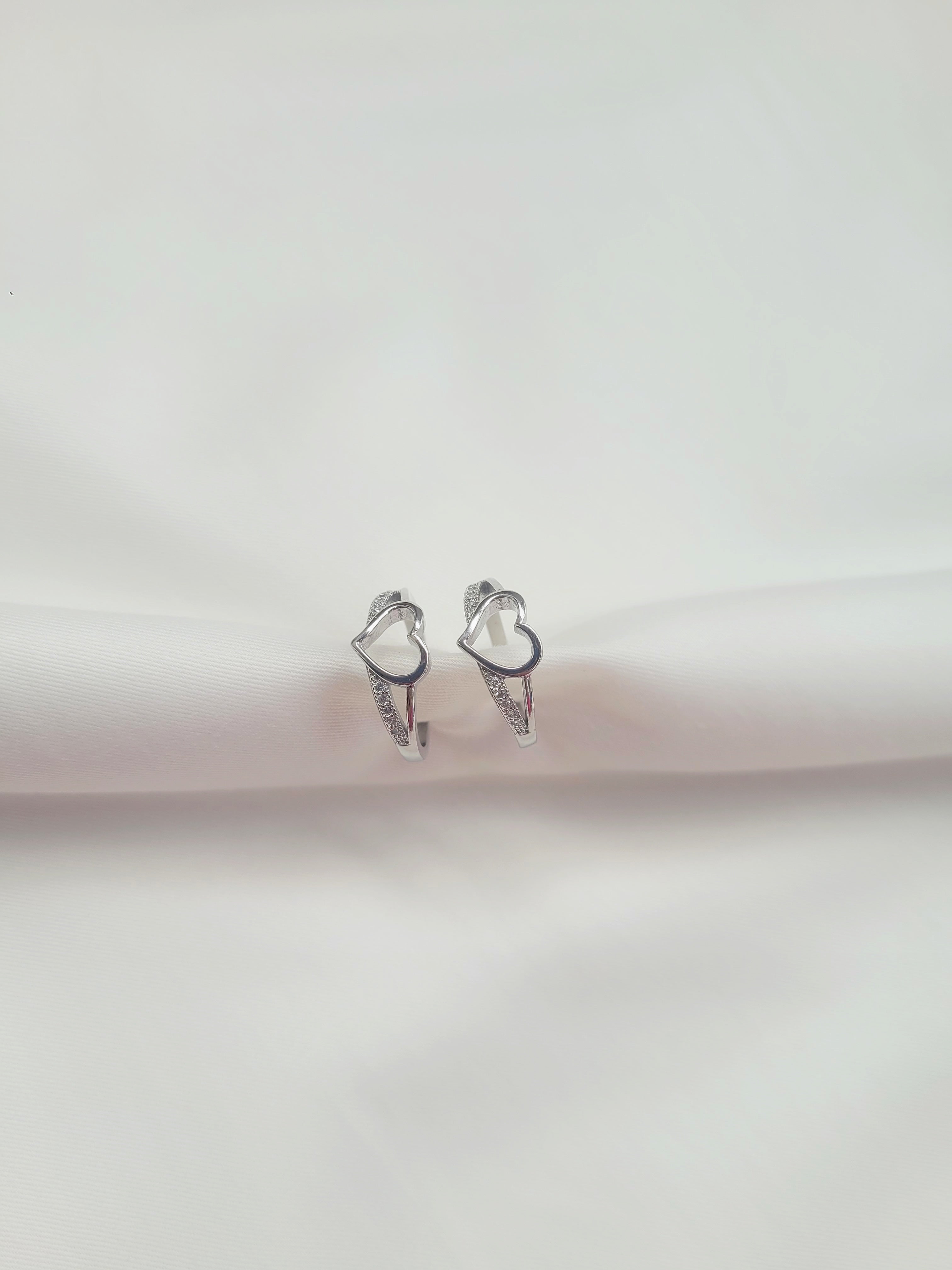 Eternal Heart 92.5 Silver Toe Rings - Pair