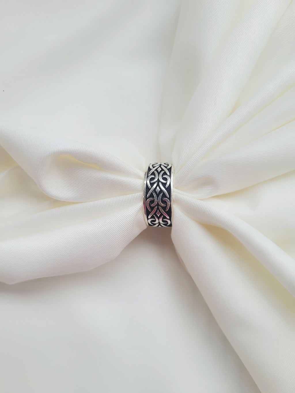 Echo Wave Band 92.5 Silver Handcrafted Ring