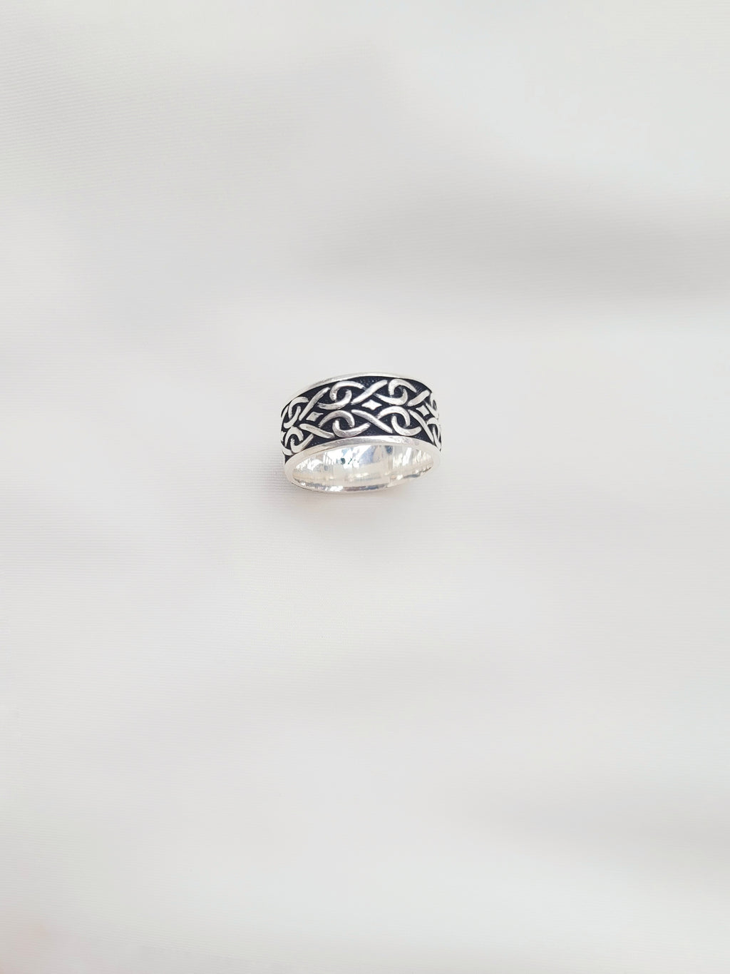 Echo Wave Band 92.5 Silver Handcrafted Ring