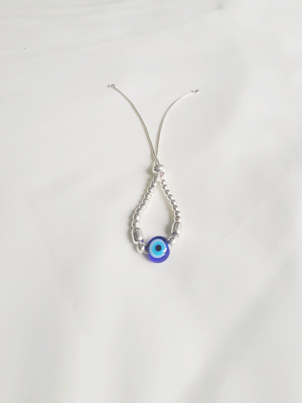 Evil Eye Minimalistic 92.5 Adjustable Bracelet