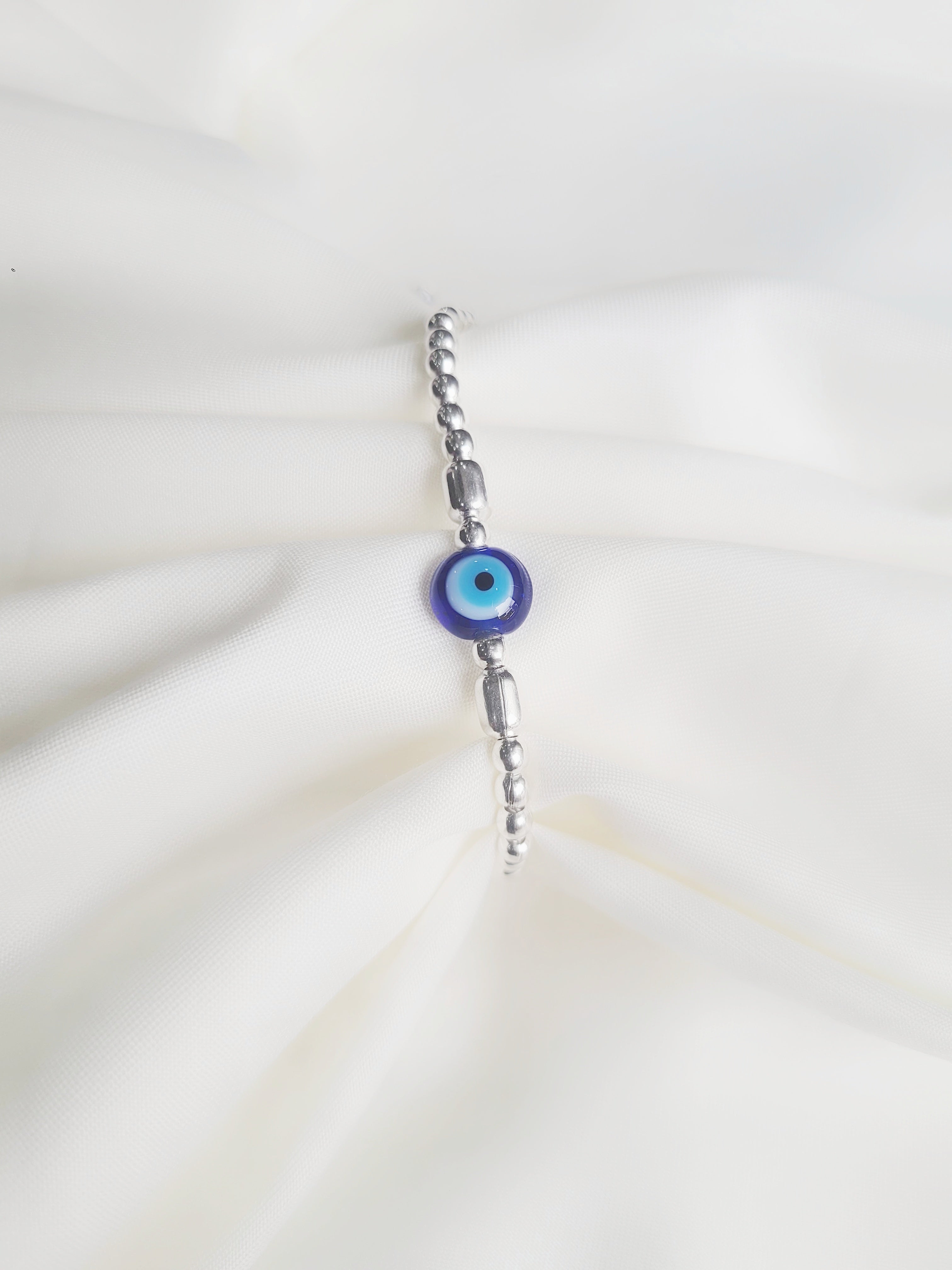 Evil Eye Minimalistic 92.5 Adjustable Bracelet