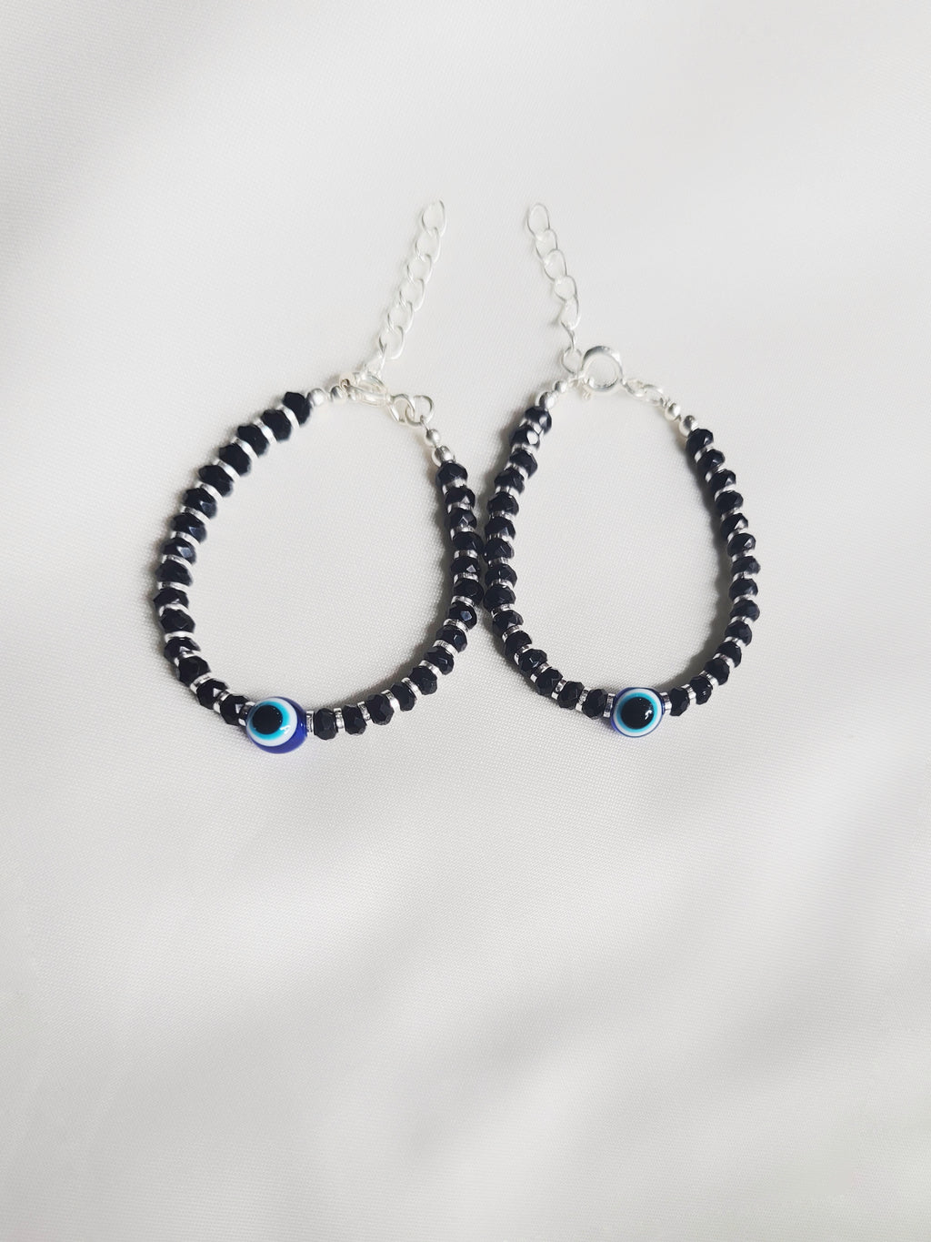 Evil Eye Adjustable Size Nazaria Set for Kids 92.5 Silver