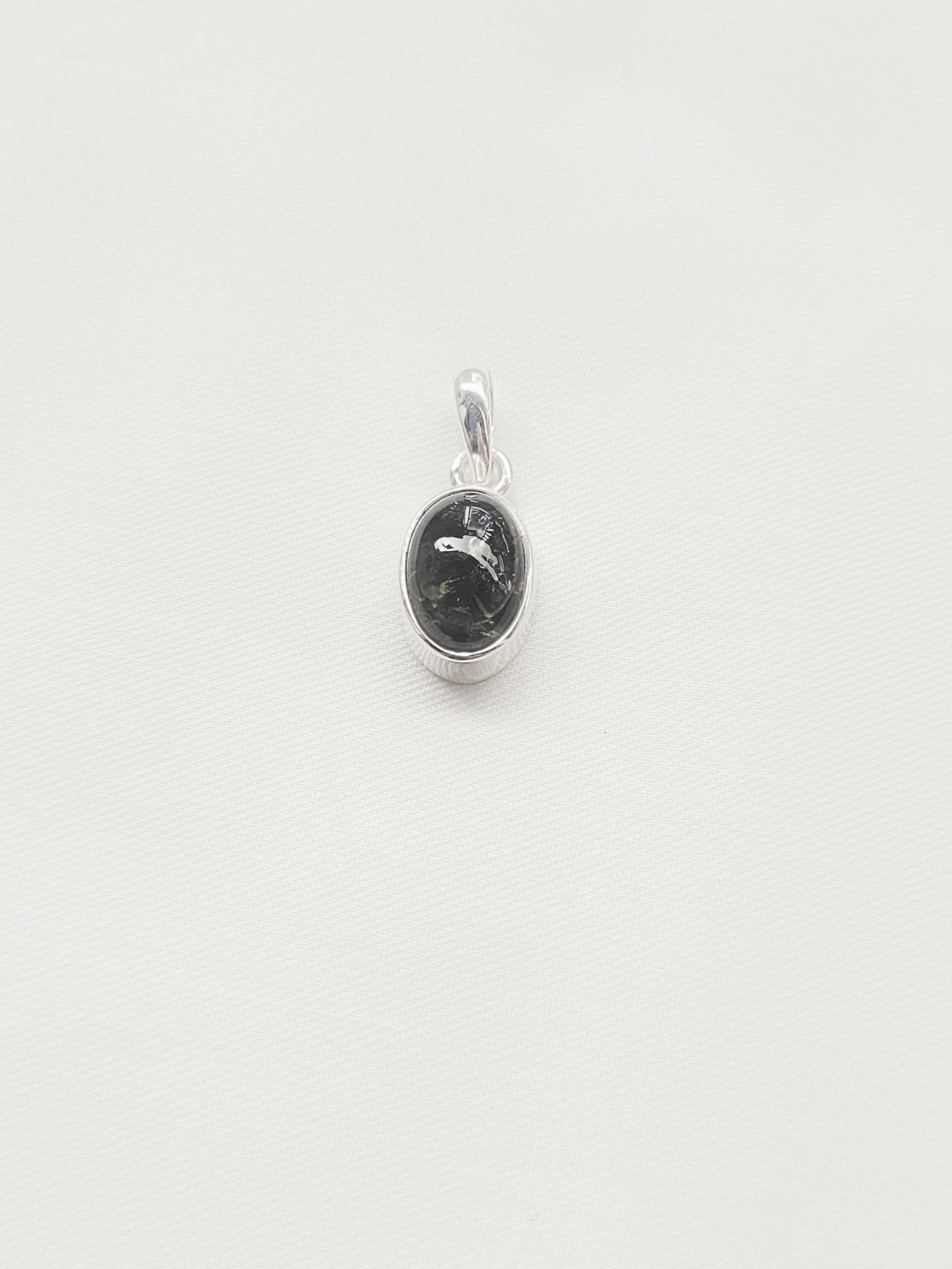Oval Shaped Stone 92.5 Silver Pendant (Without Chain)