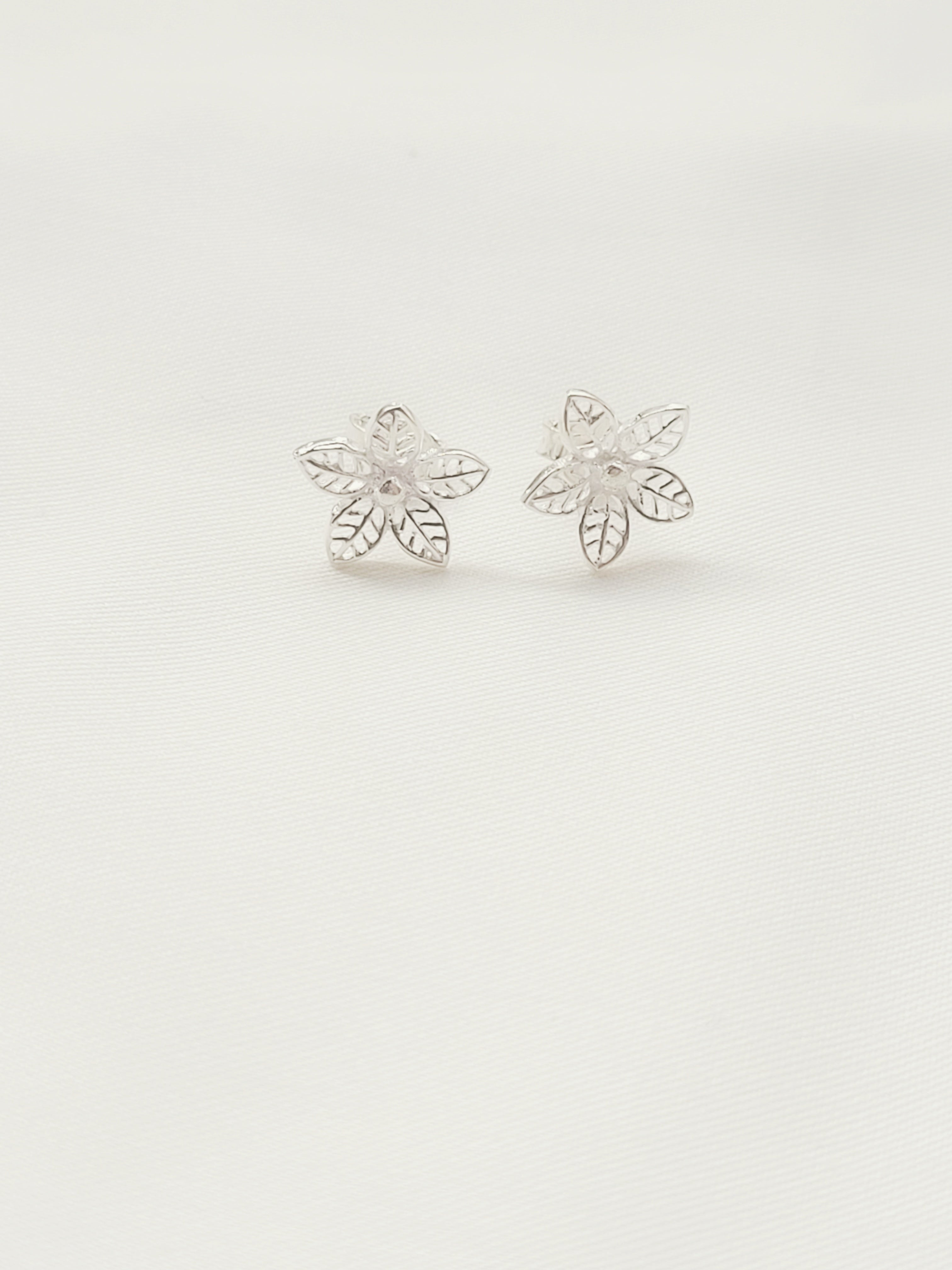 Pushp Tops Studs 92.5 Silver Earrings - Handcrafted