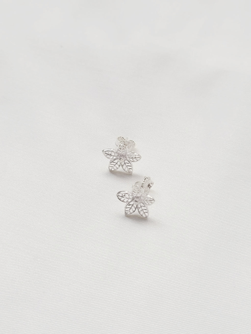 Pushp Tops Studs 92.5 Silver Earrings - Handcrafted