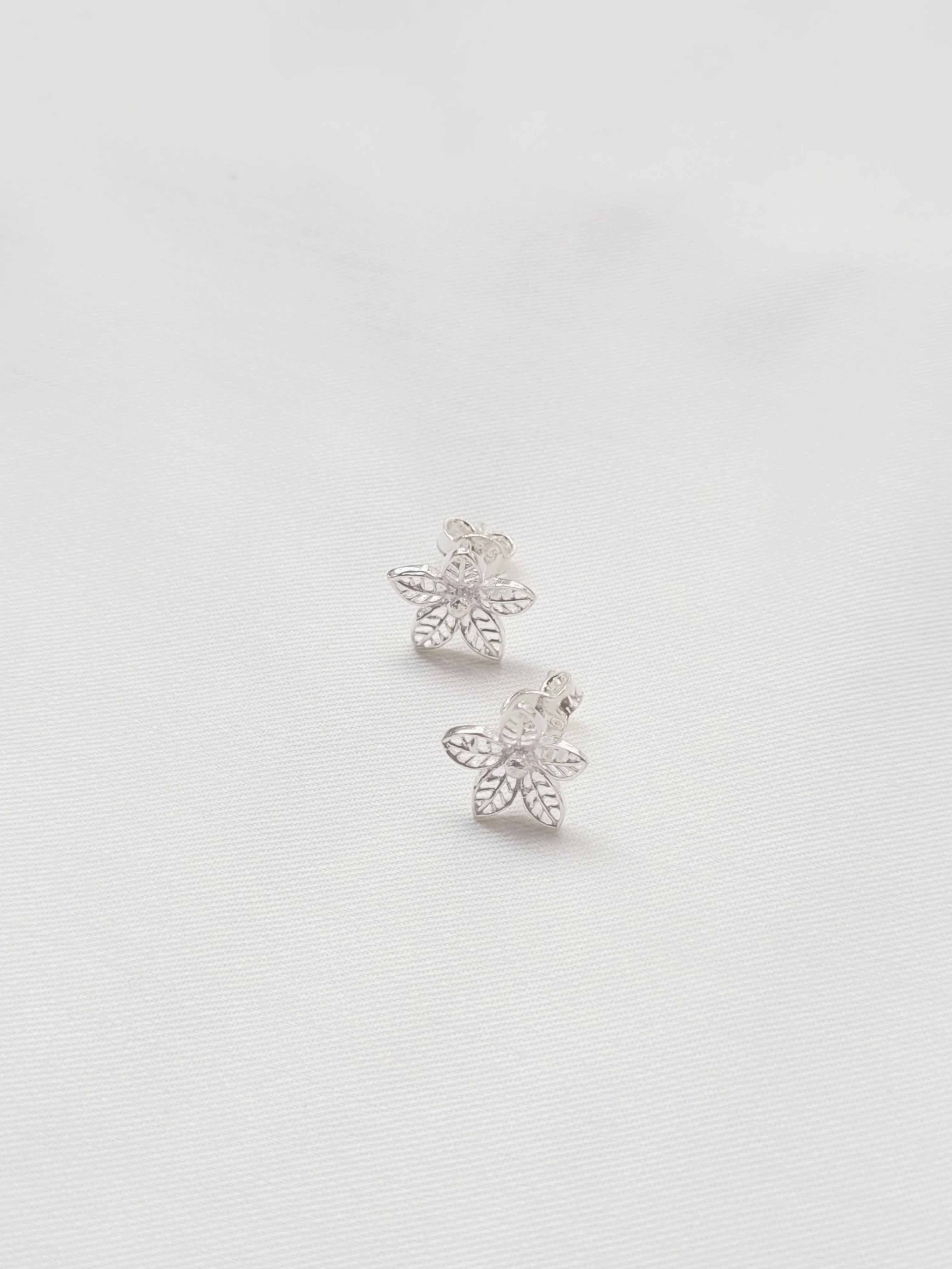 Pushp Tops Studs 92.5 Silver Earrings - Handcrafted