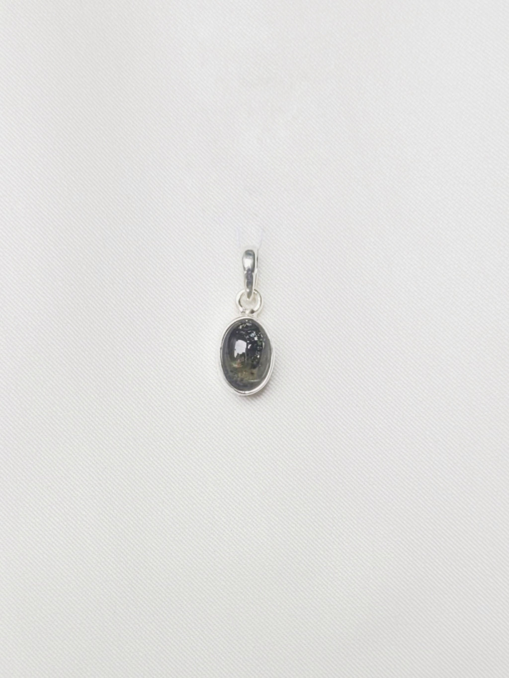 Oval Shaped Stone 92.5 Silver Pendant (Without Chain)