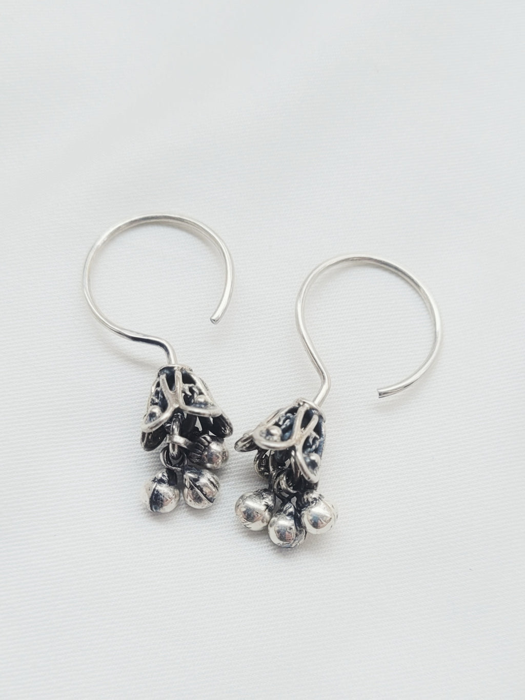 Traditional Latkan Jhumkis 92.5 Silver Jhumkis
