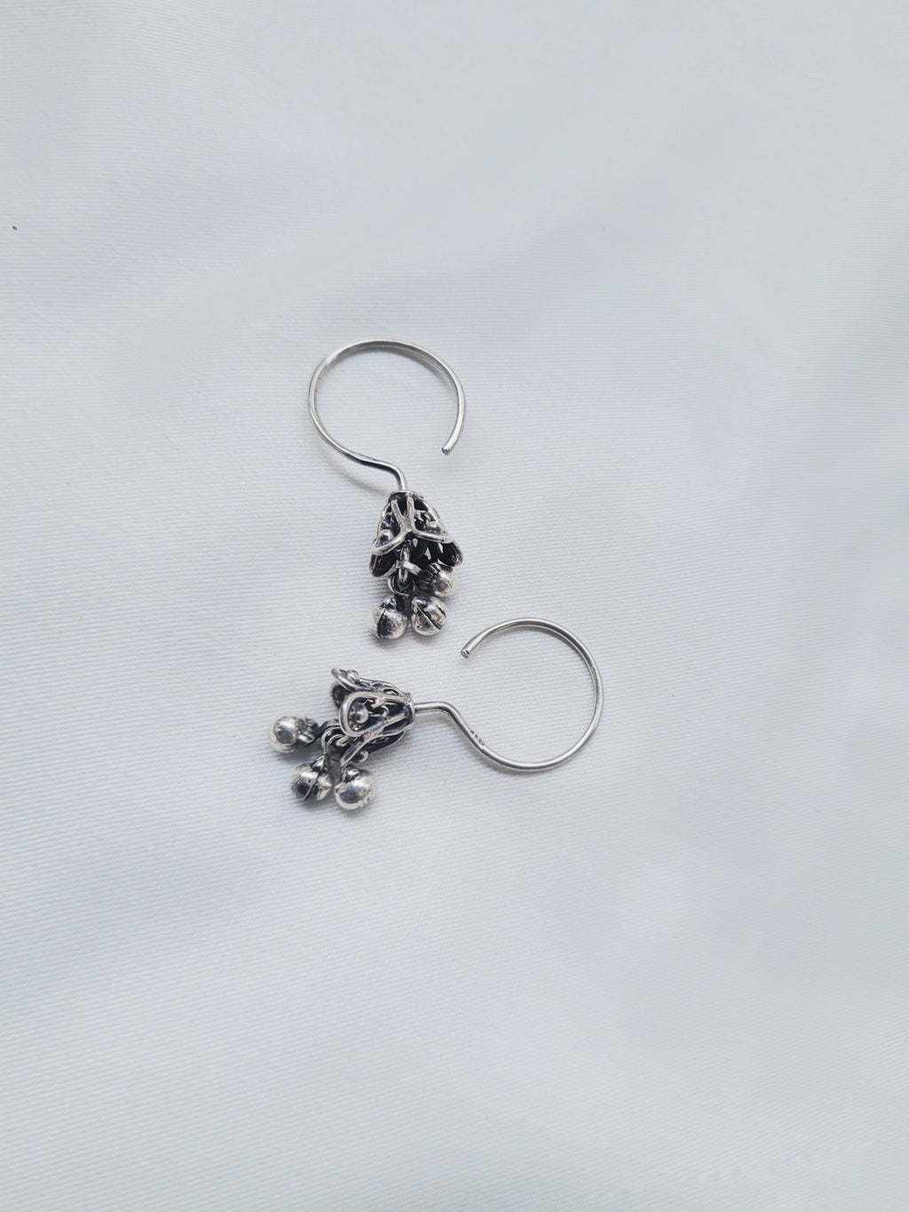 Traditional Latkan Jhumkis 92.5 Silver Jhumkis